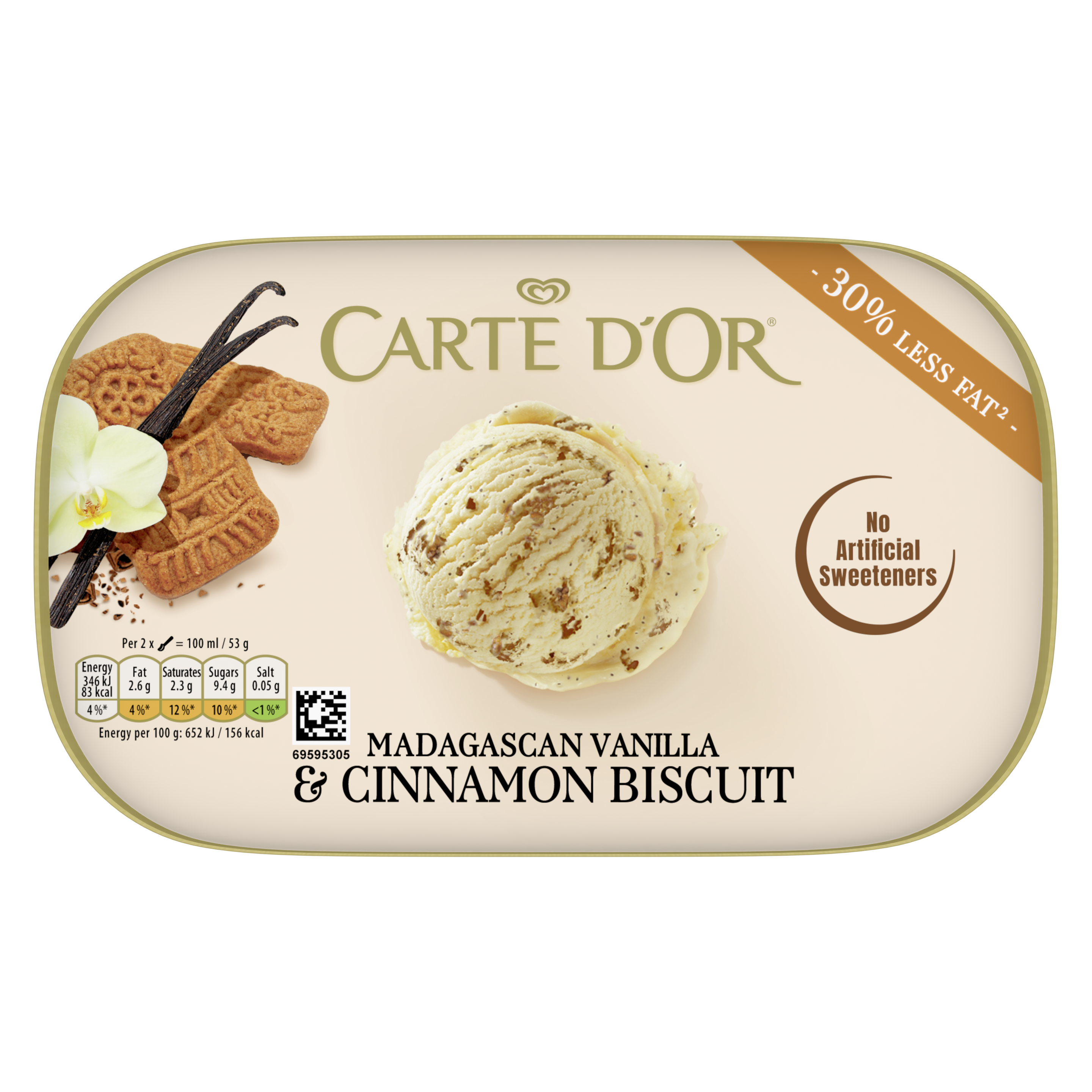 Carte D'Or Madagascan Vanilla & Cinnamon Biscuit 900ml