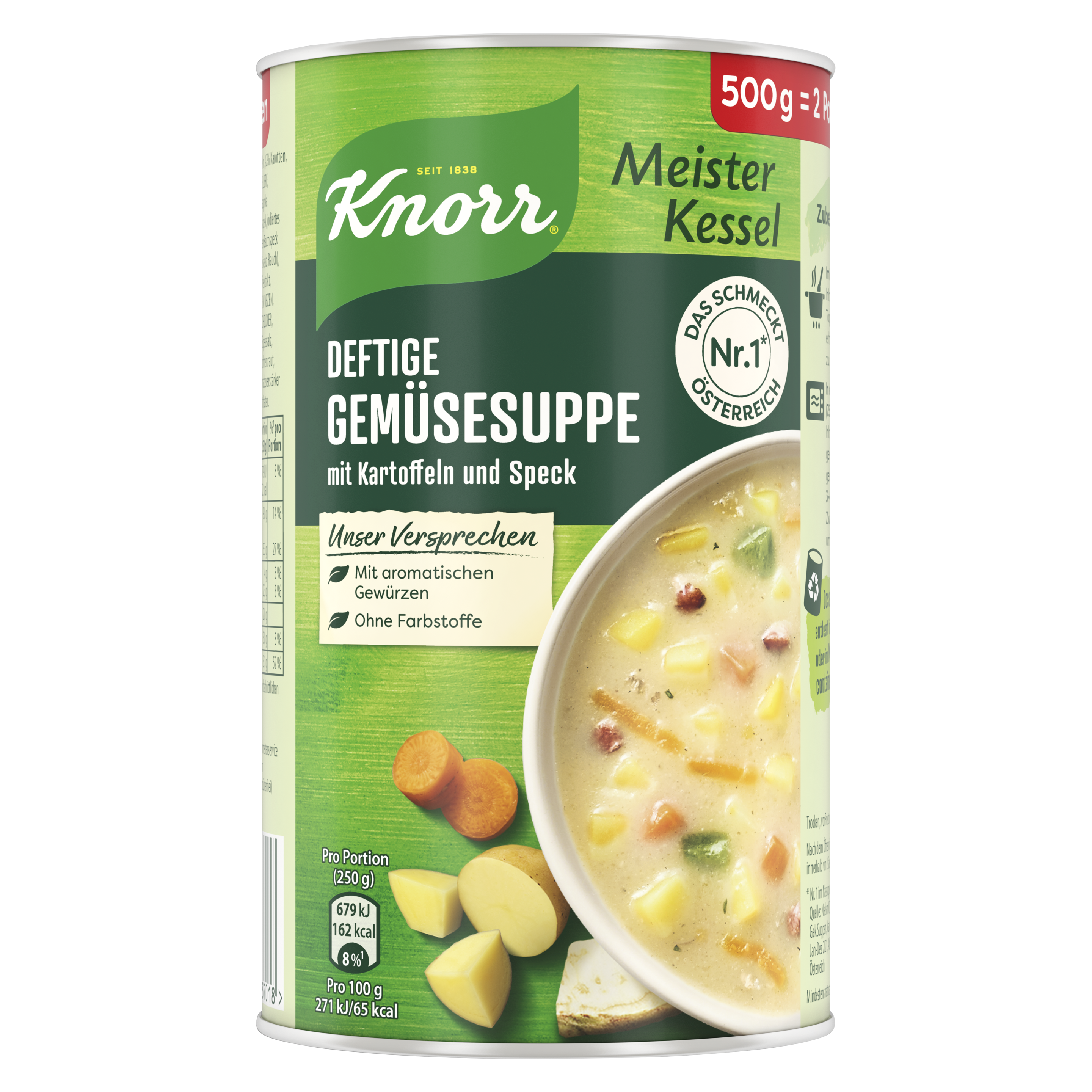 Knorr Meisterkessel Deftige Gemüse Suppe 2 Teller