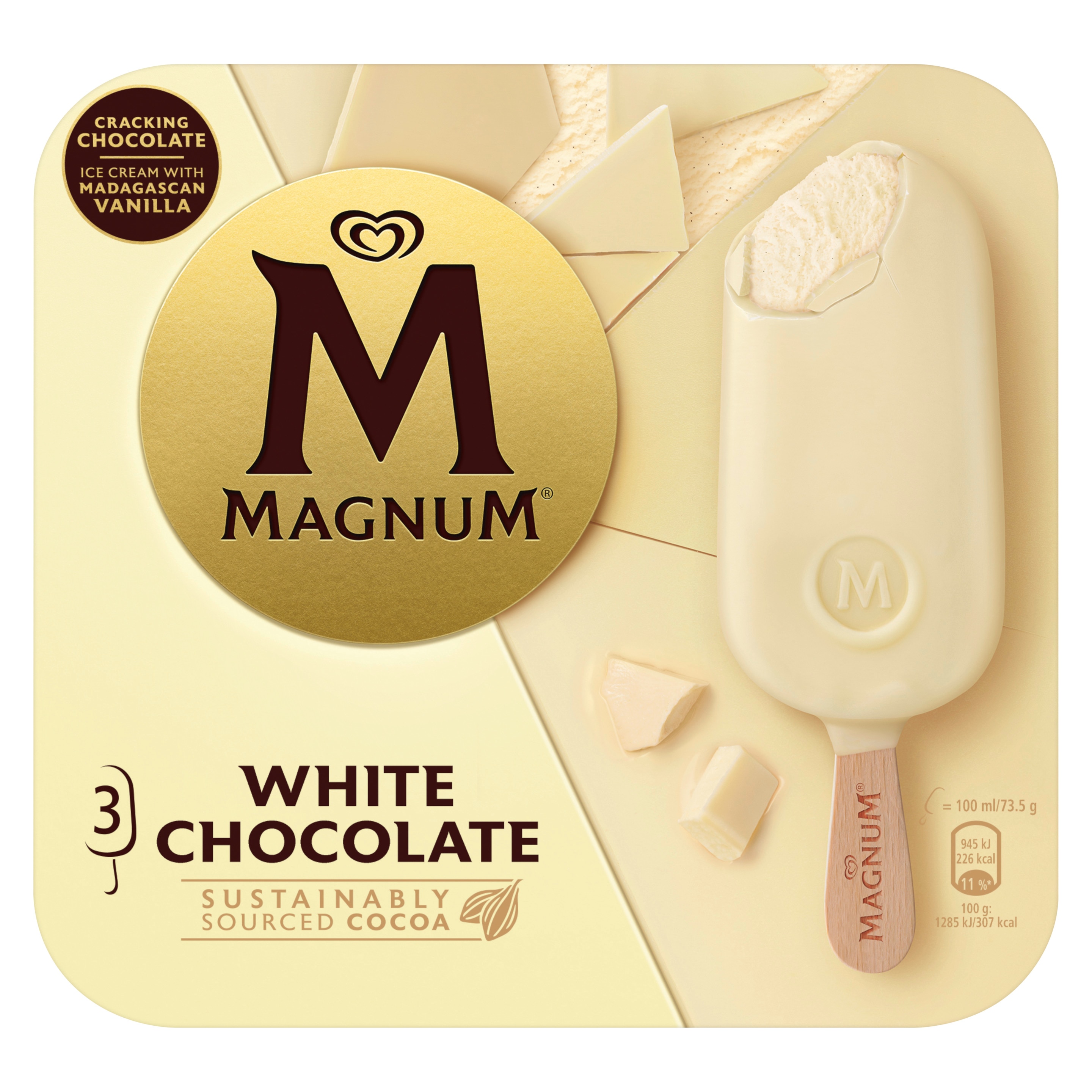 Magnum white packaging