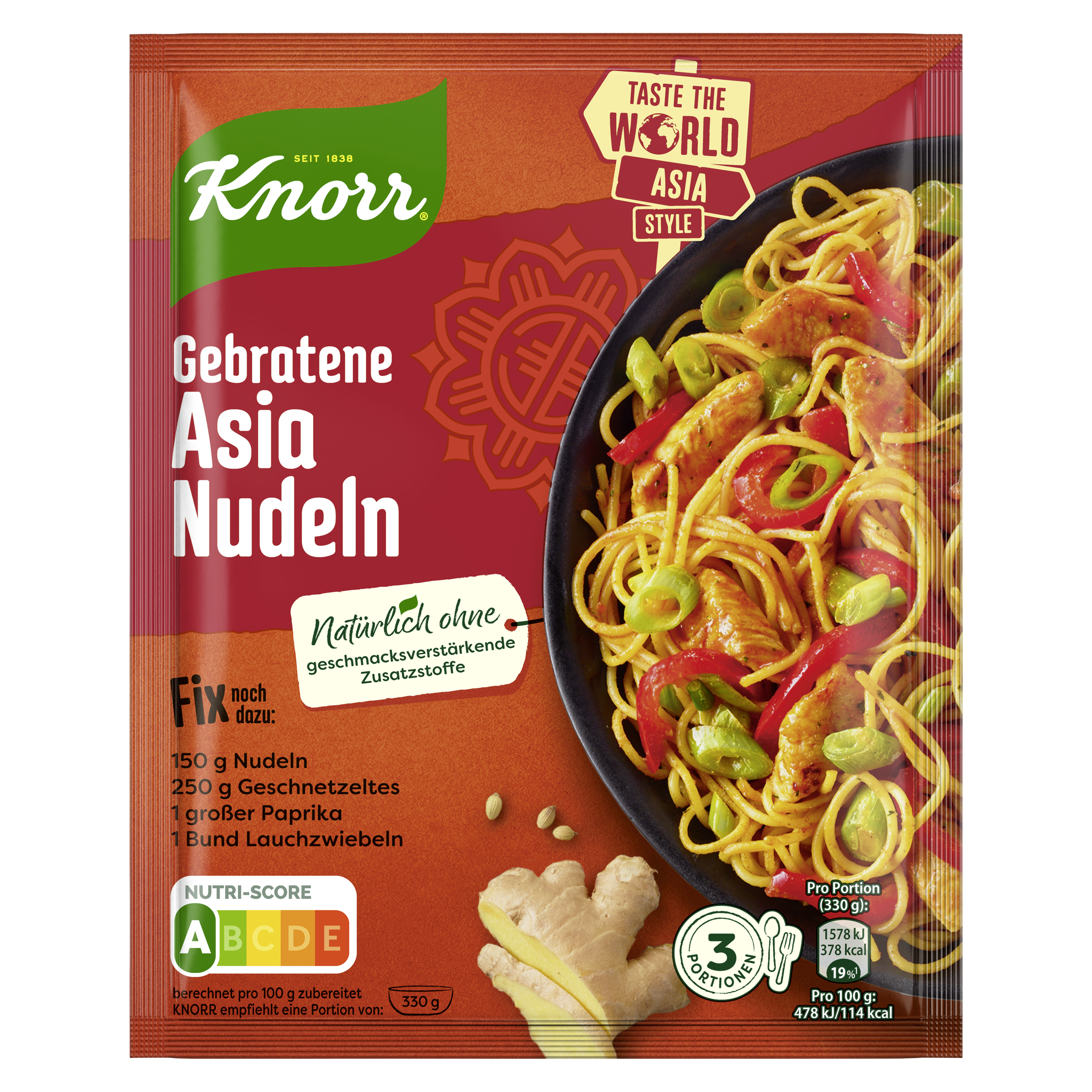Knorr Basis Gebratene Asia Nudeln 3 Portionen 30 g
