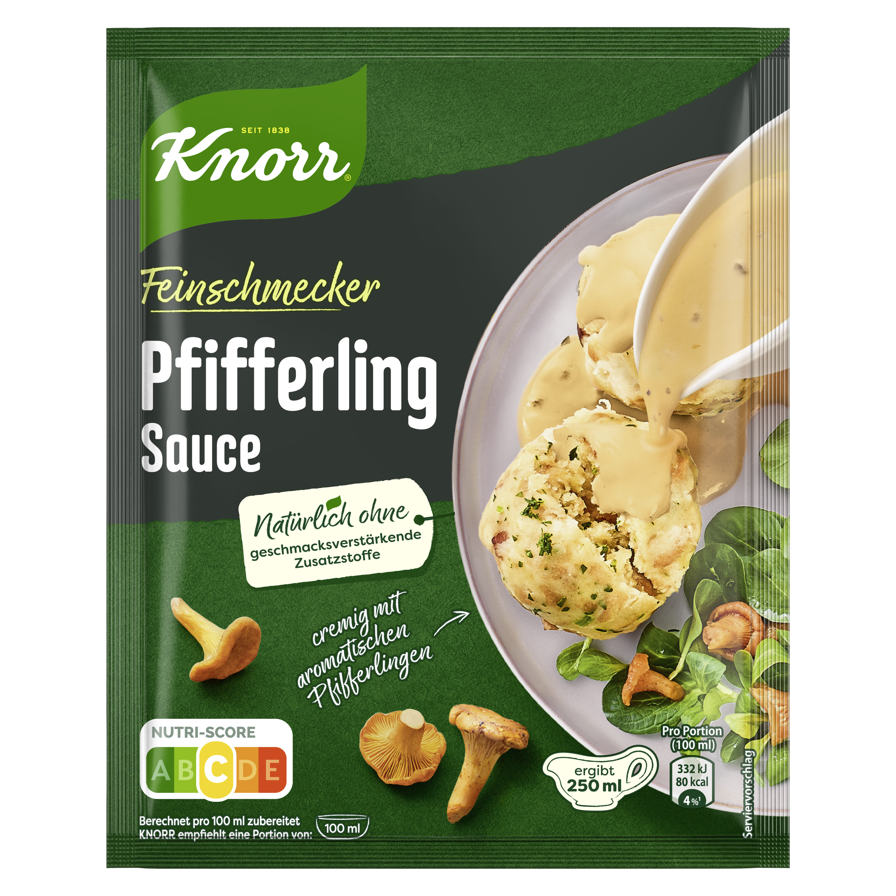 Knorr Feinschmecker Pfifferling Sauce ergibt 250 ml