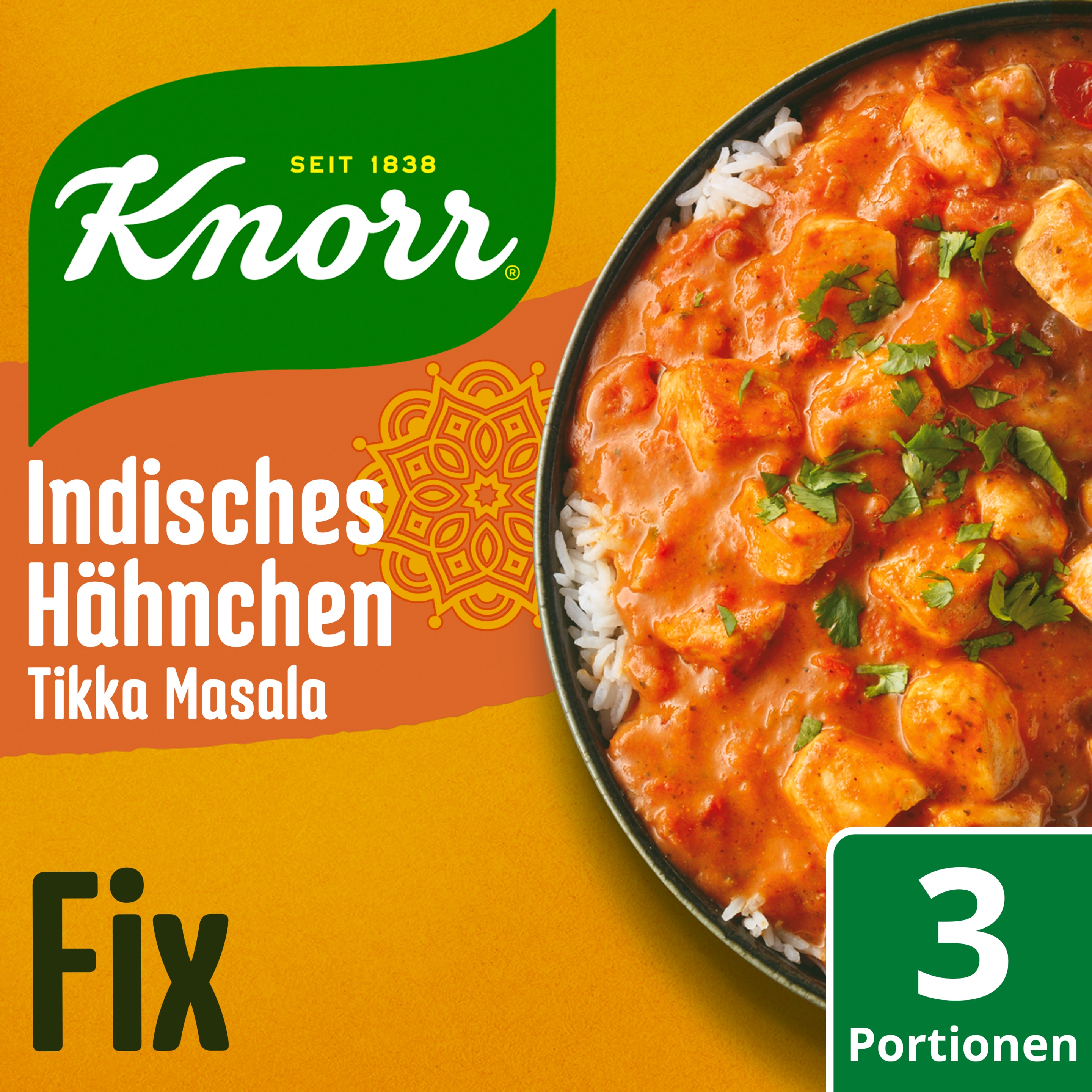 Knorr Basis Indisches Hähnchen Tikka Masala 3 Portionen 36g packshot