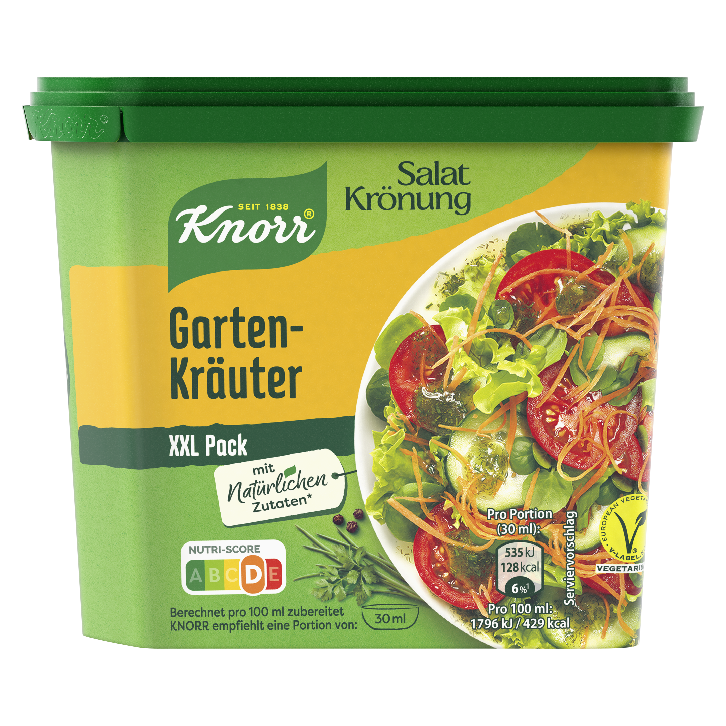 Knorr Salatkrönung Gartenkräuter Dressing Dose ergibt  2,1 Liter