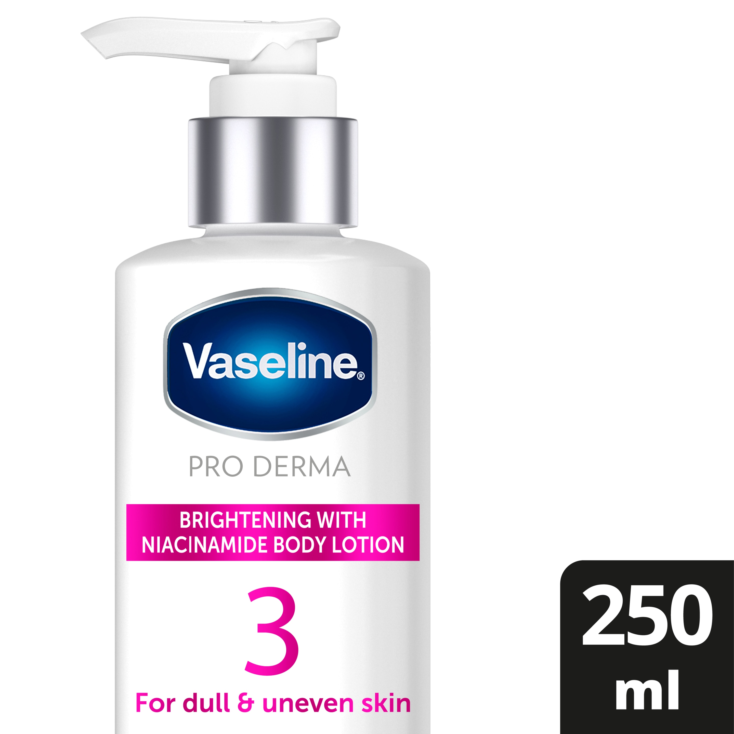 SUA DUONG THE Vaseline Dưỡng thể hoạt tính Vaseline Dưỡng thể 5% Niacinamide dưỡng da sáng ẩm căng mịn với hoạt chất tối ưu 250 ML packshot