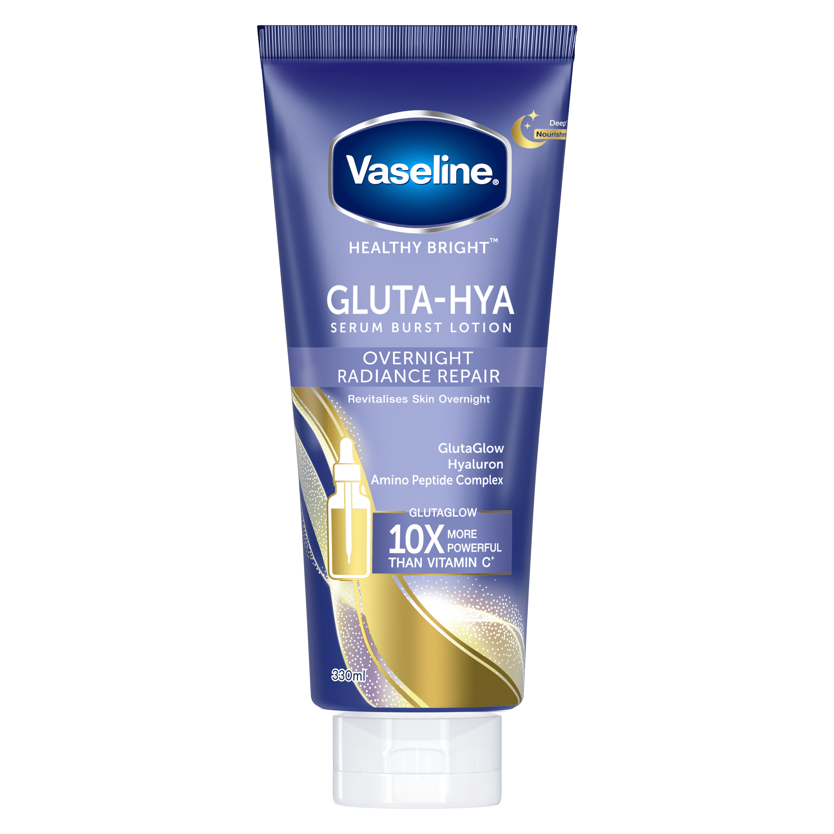 Gluta-Hya Serum Burst Lotion Overnight Radiance Repair by Vaseline