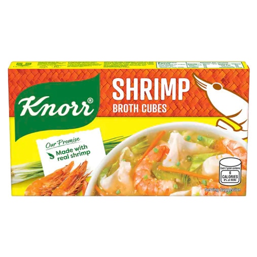 A pack of Knorr Shrimp Broth Cubes