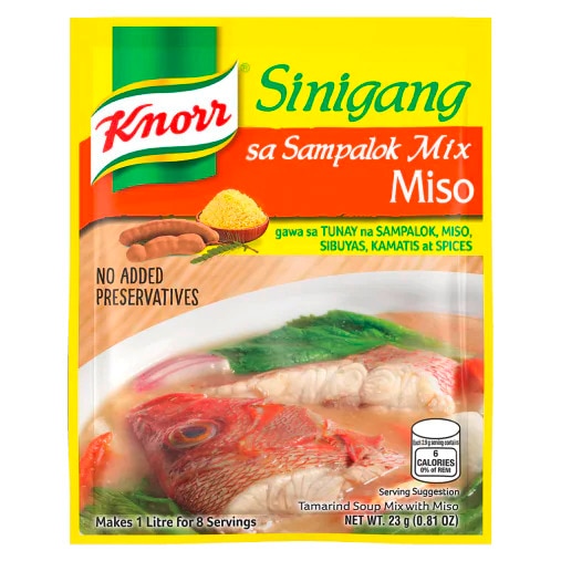 A pack of Knorr Sinigang sa Sampalok Mix na may Miso