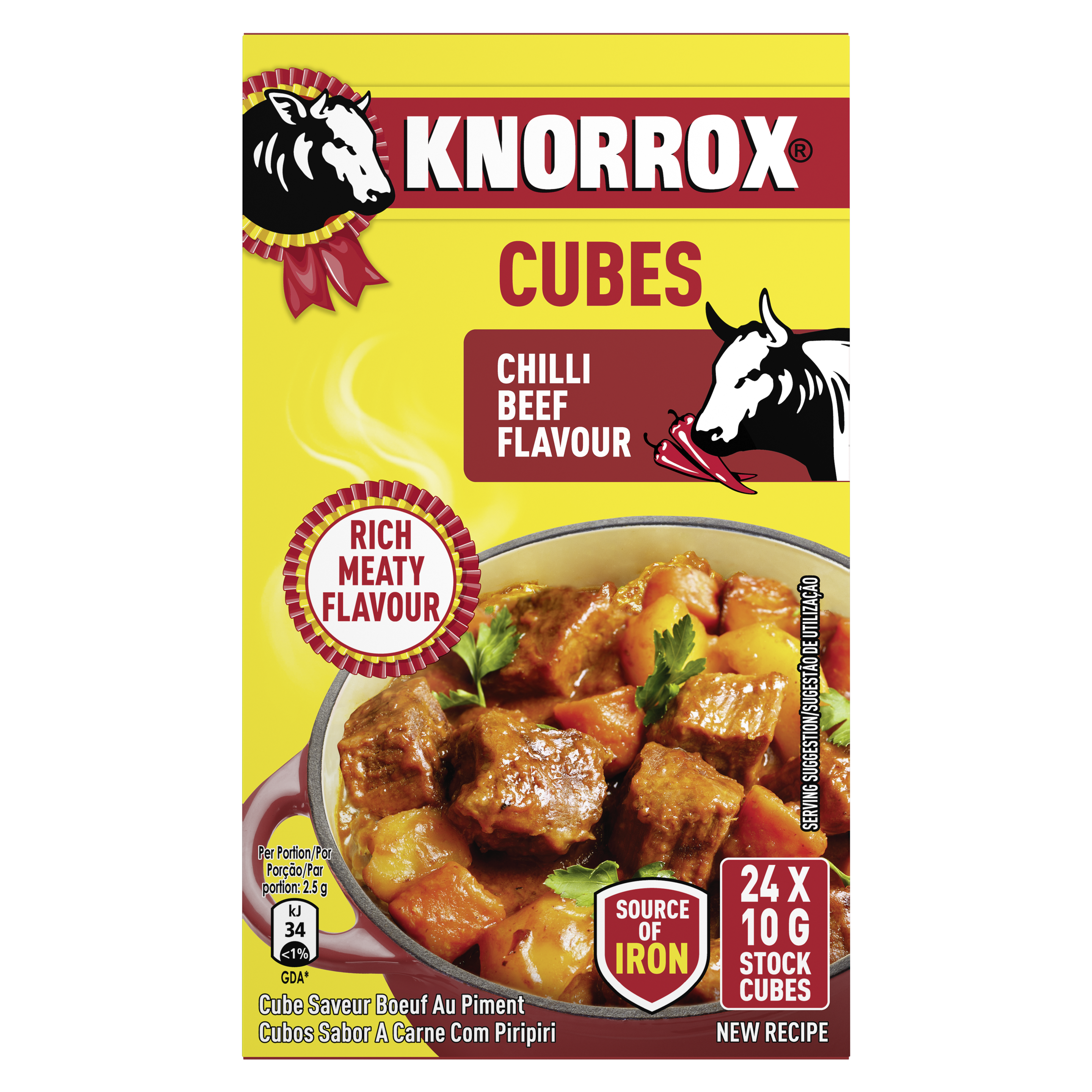 Knorrox Chilli Beef Stock Cubes