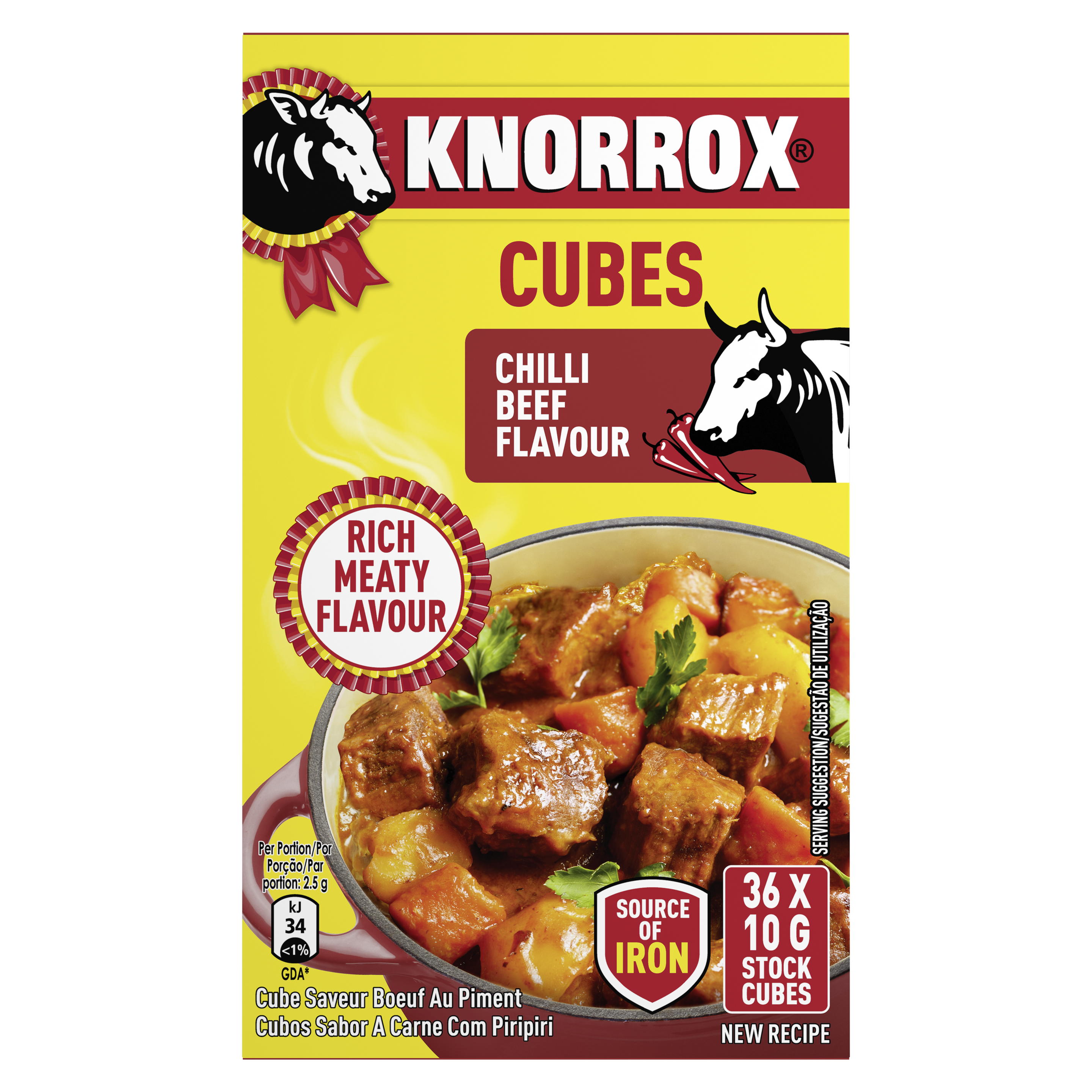 Knorrox Chilli Beef Stock Cubes