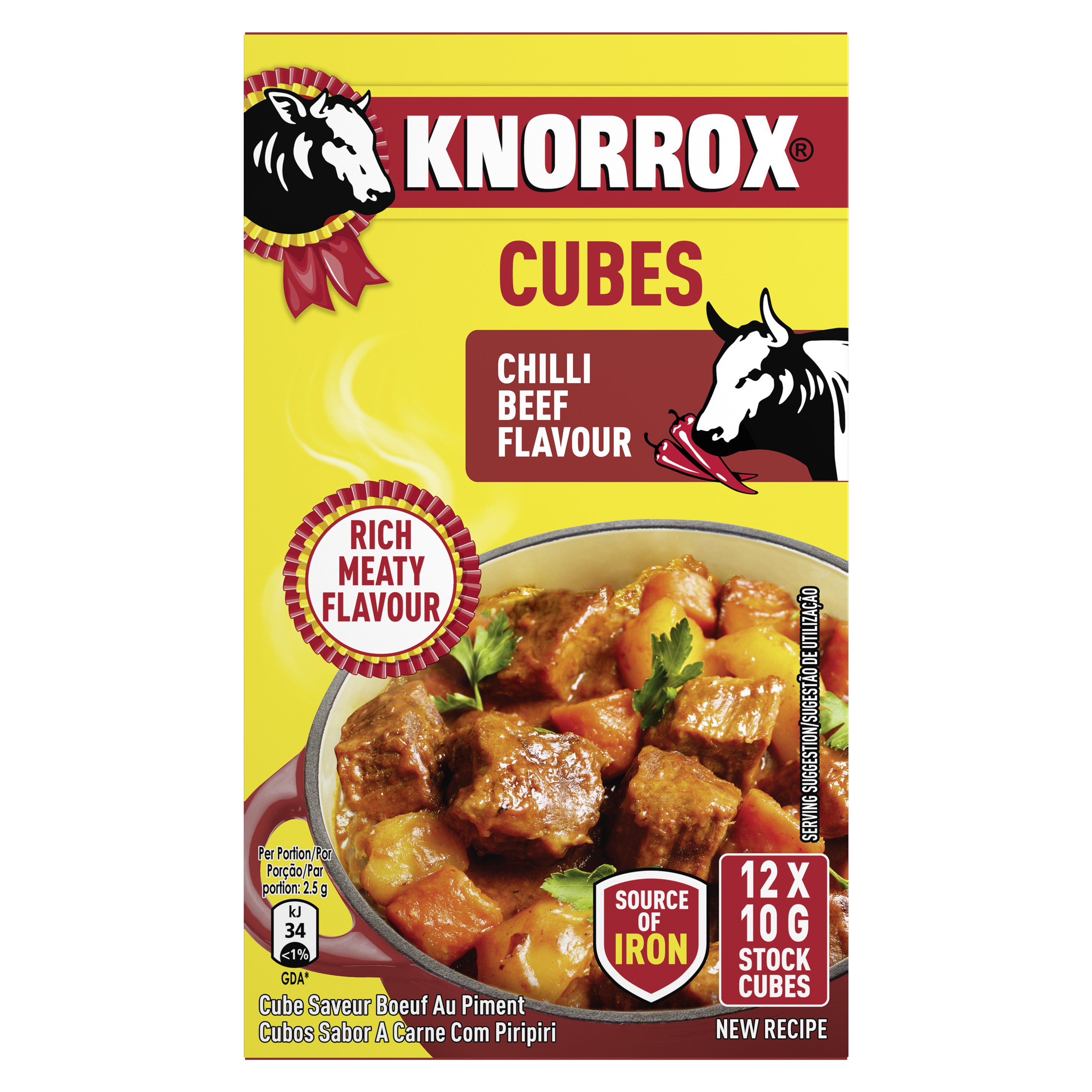 Knorrox Chilli Beef Stock Cubes