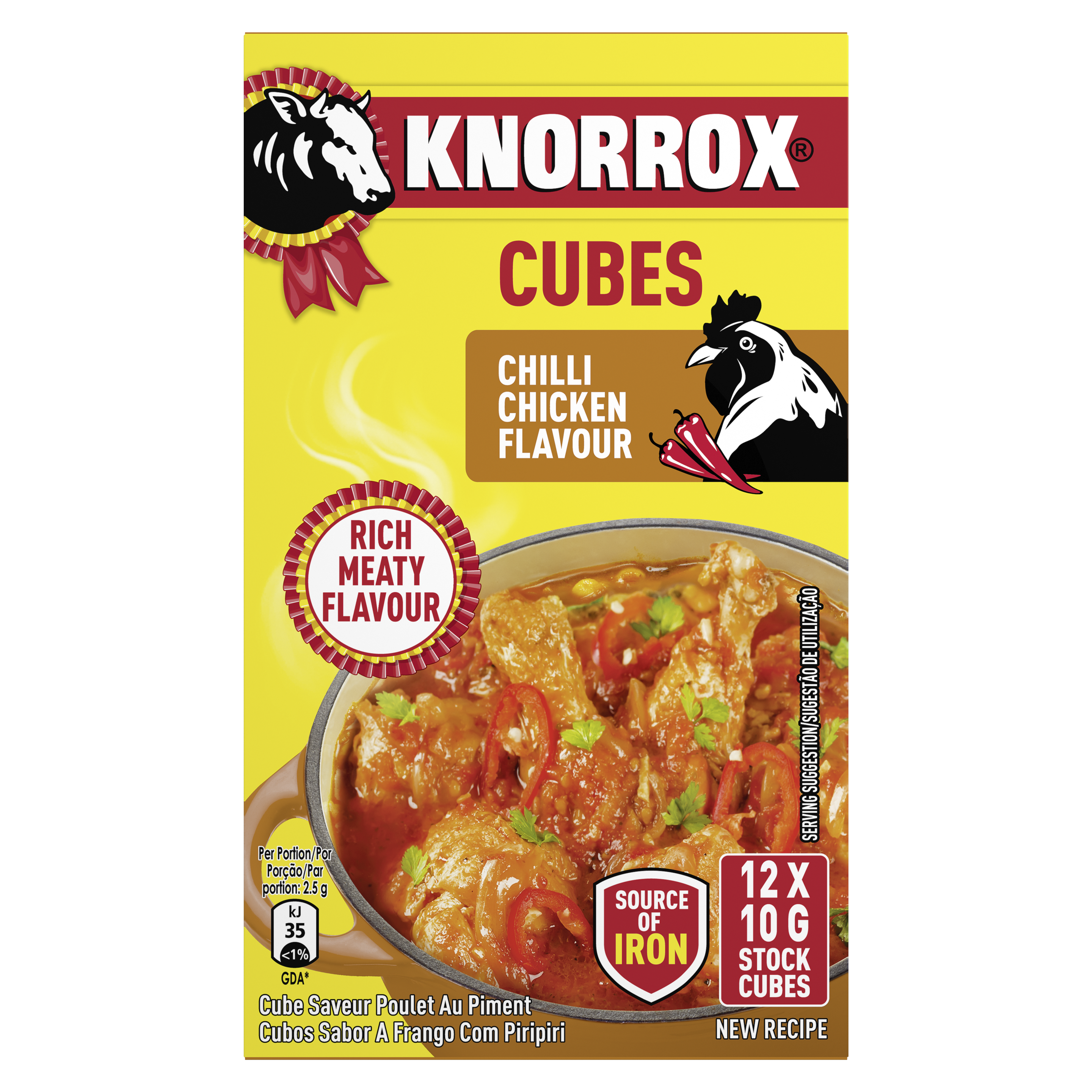 Knorrox Chilli Chicken Stock Cubes