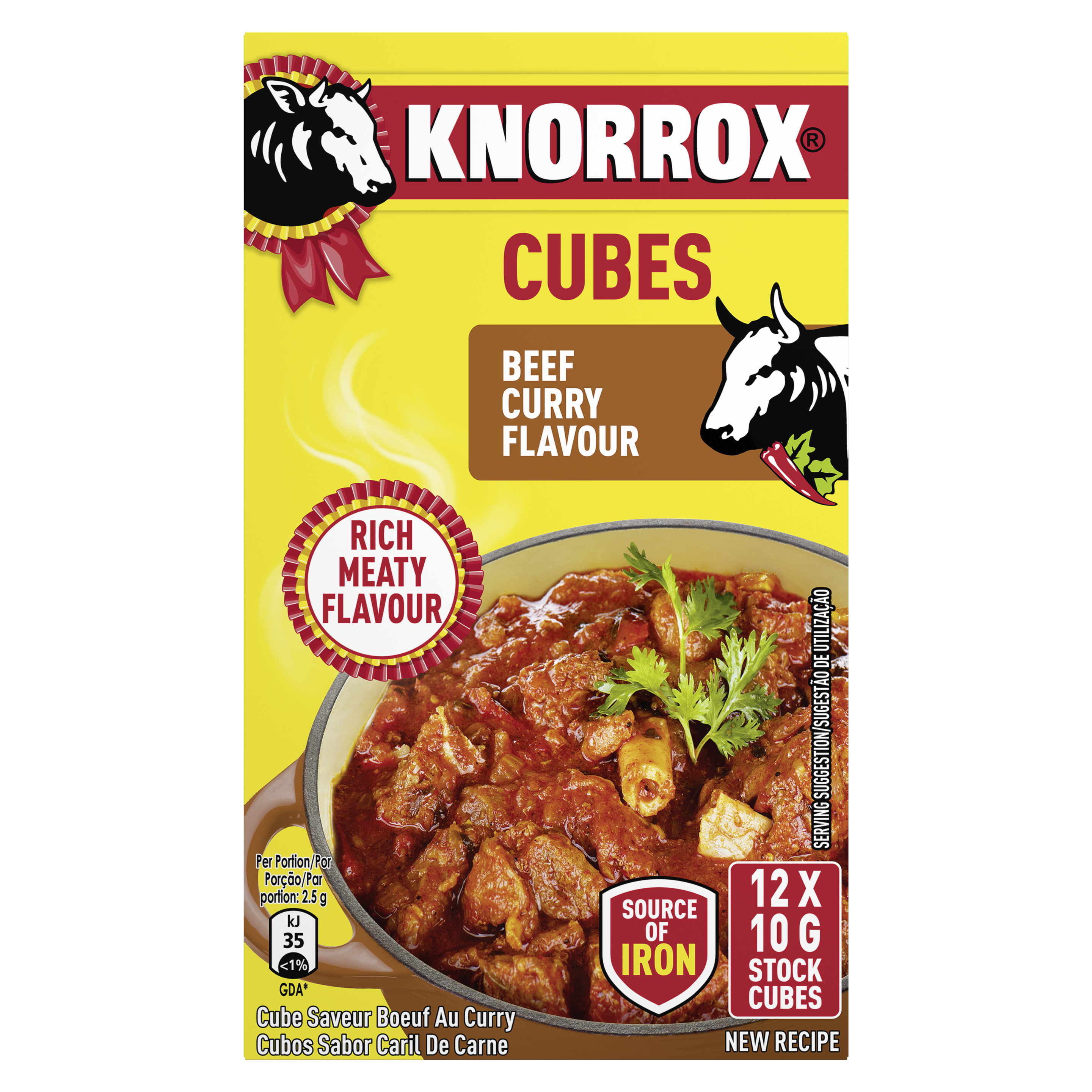 Knorrox Beef Curry Stock Cubes