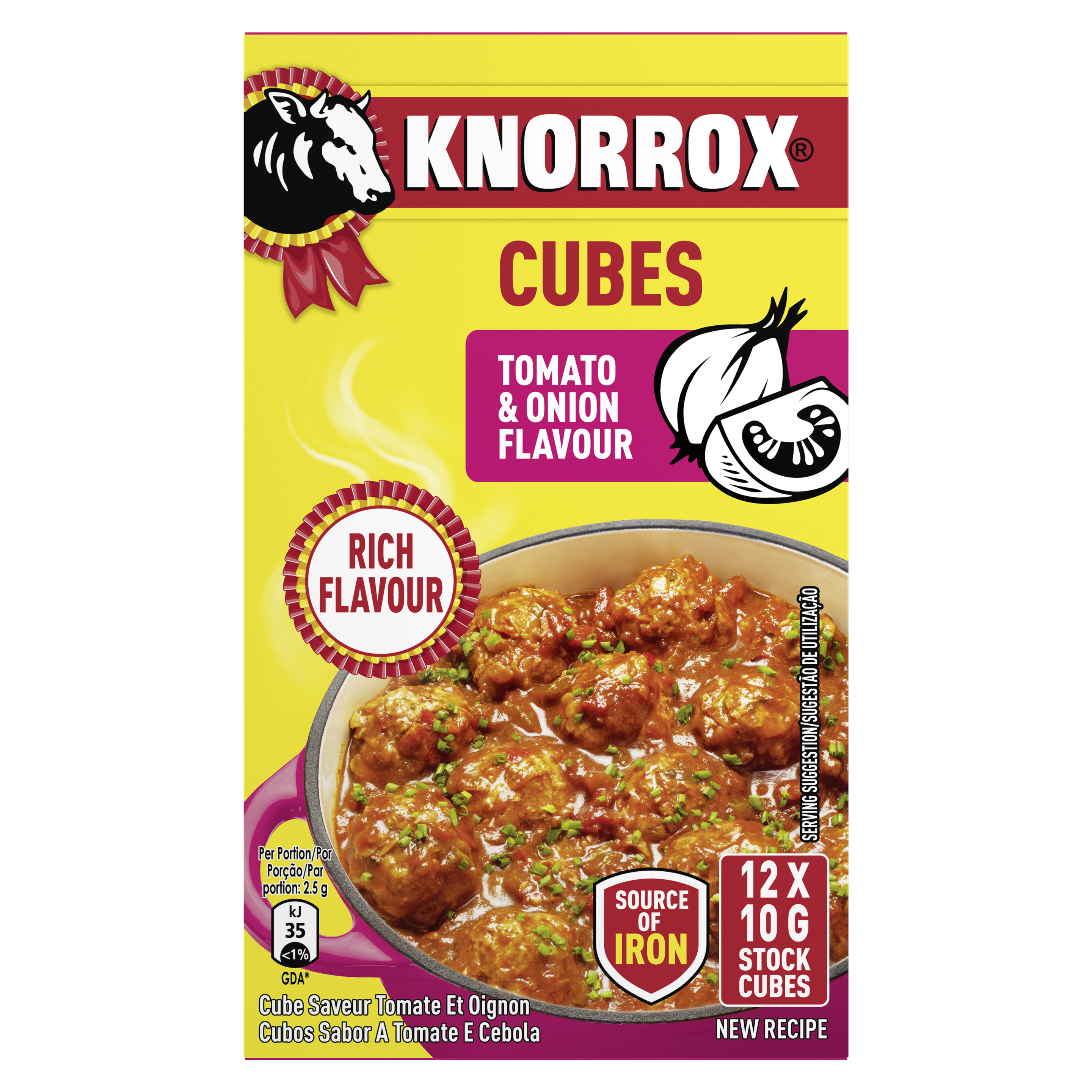 Knorrox Tomato & Onion Stock Cube