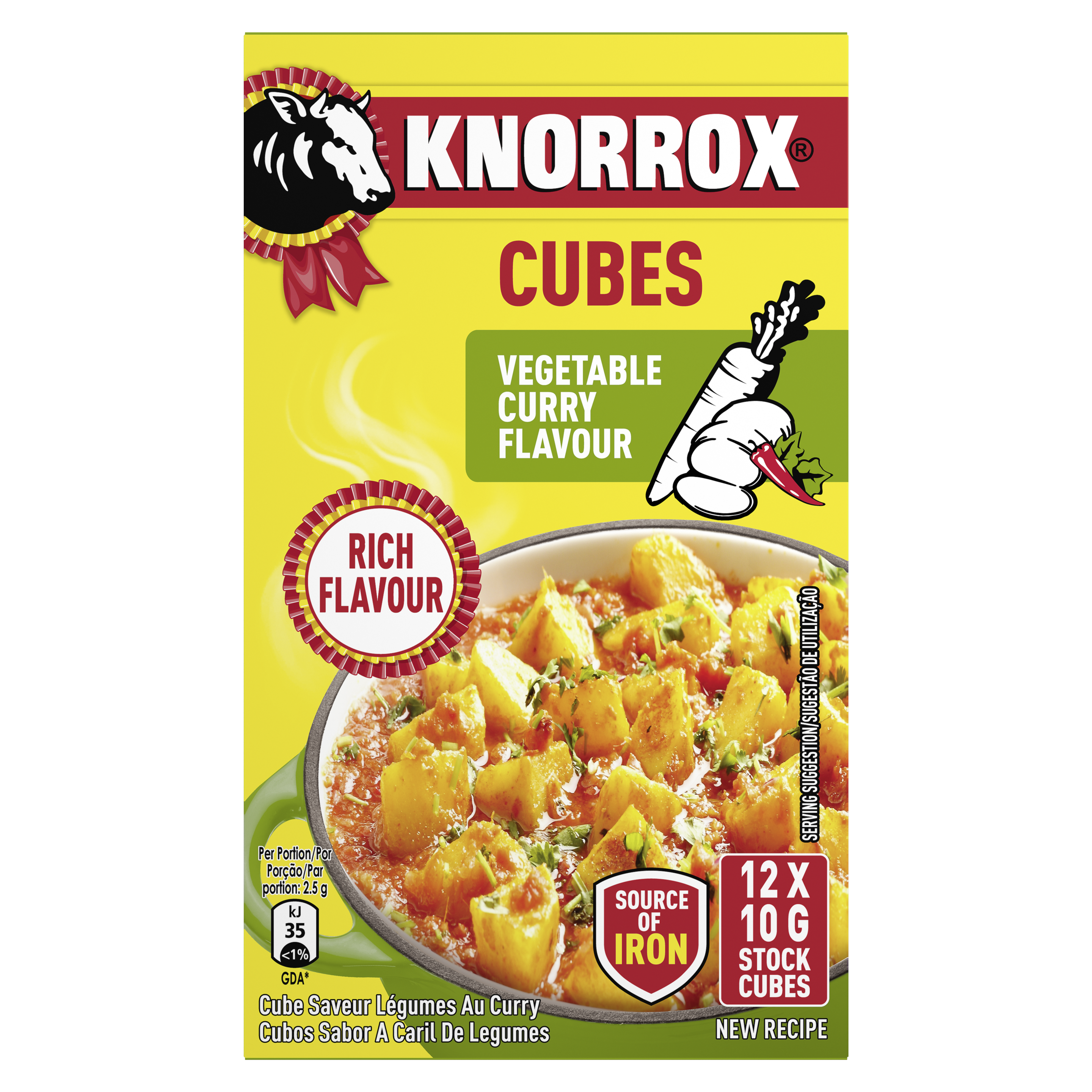 Knorrox Curry Vegetable Stock Cube