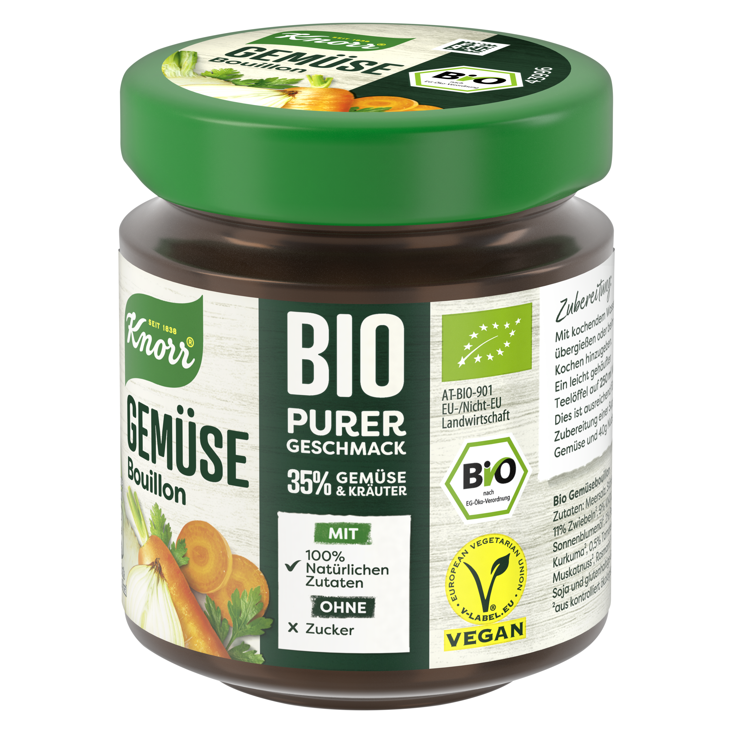Knorr Bouillon Bio Gemüse 5,5L Glas