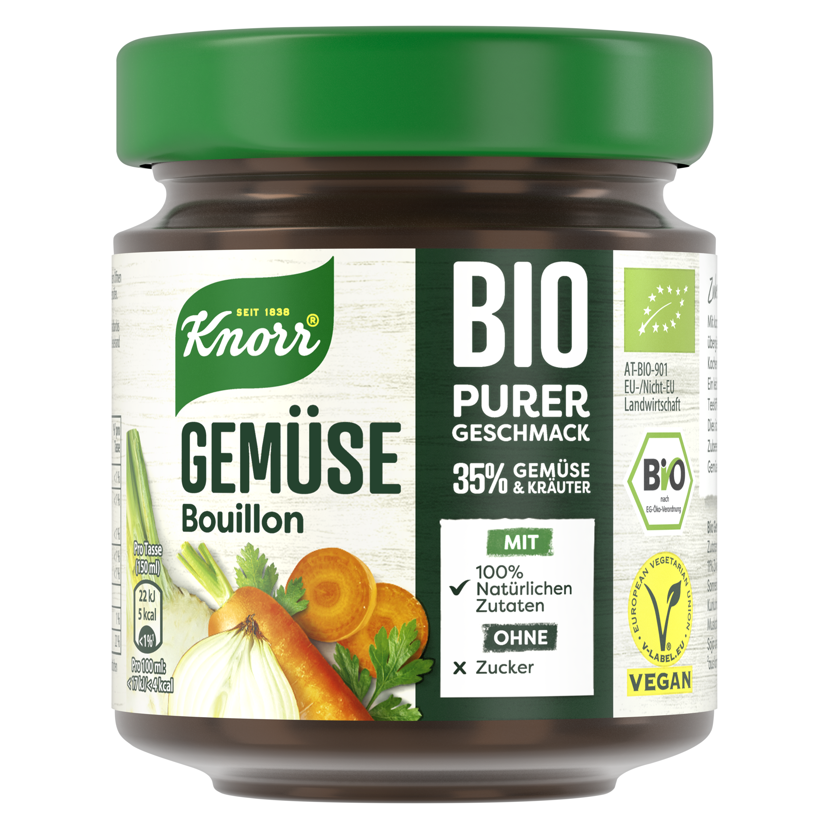 Knorr Bio Gemüse Bouillon Glas 100G