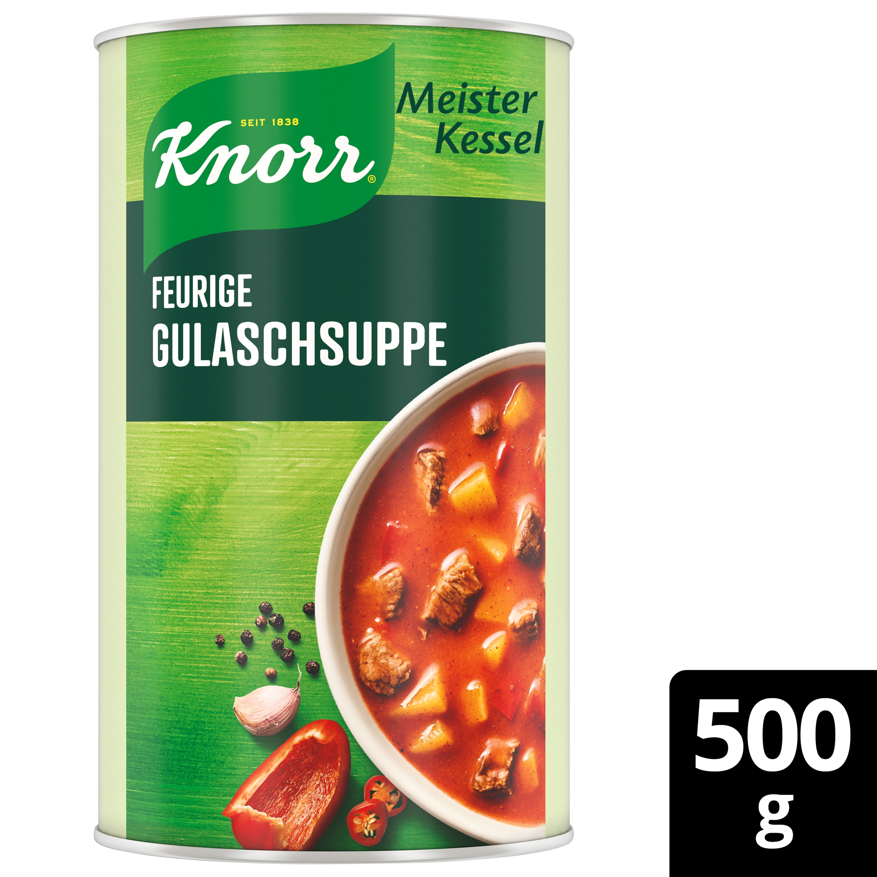 Knorr Meisterkessel Feurige Gulasch Suppe 2 Teller