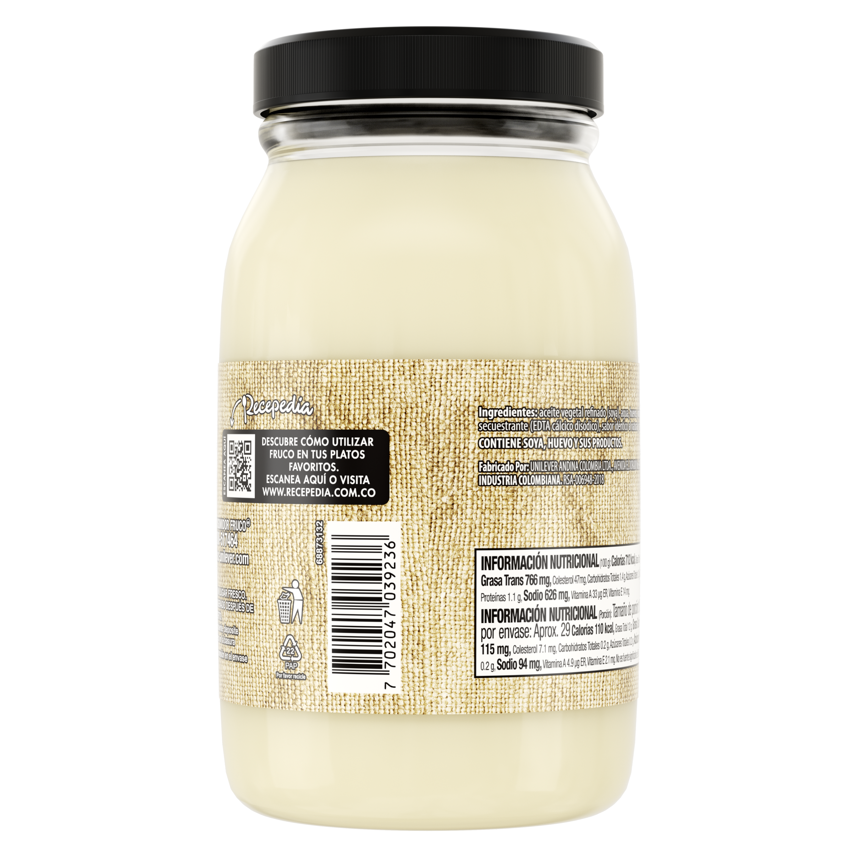 Mayonesa Artesanal Fruco 440g