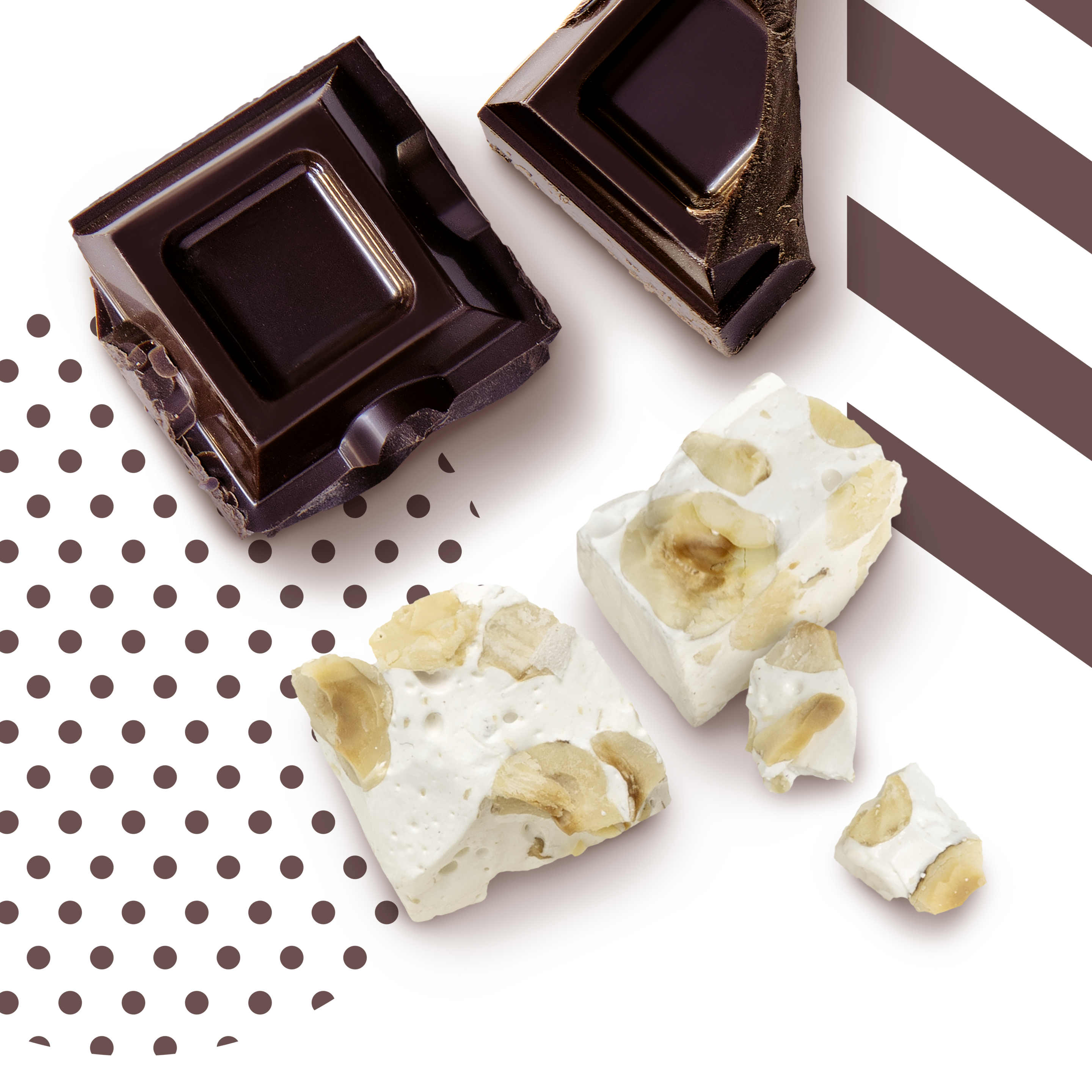 Cioccolato extranoir e torrone