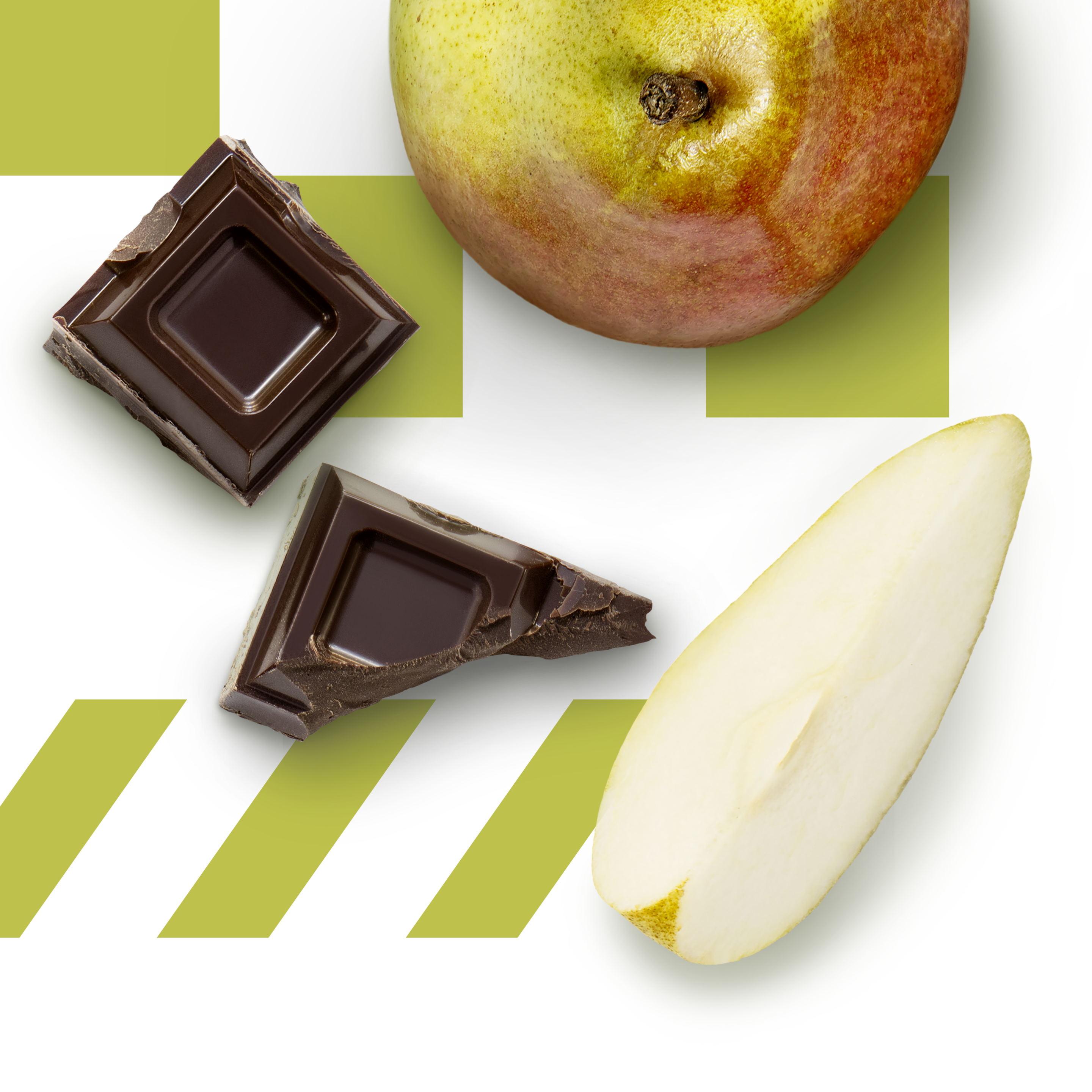 Pera e granella di cioccolato