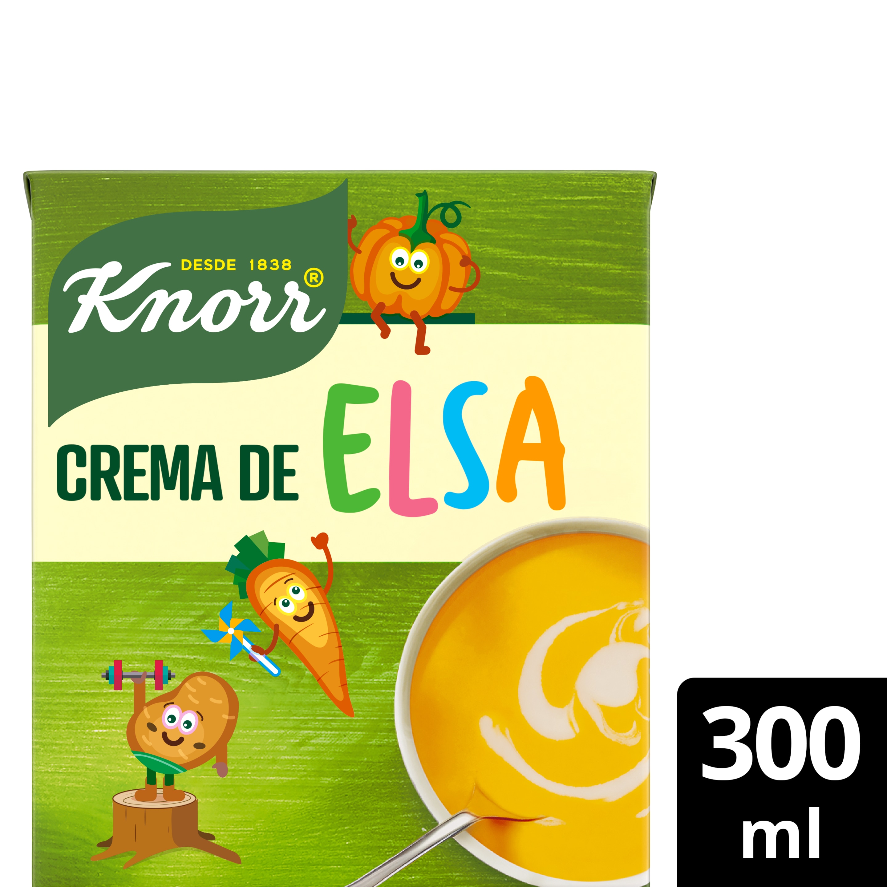 Knorr Crema de 12 verduras para niños Elsa sin conservantes 300ml packshot
