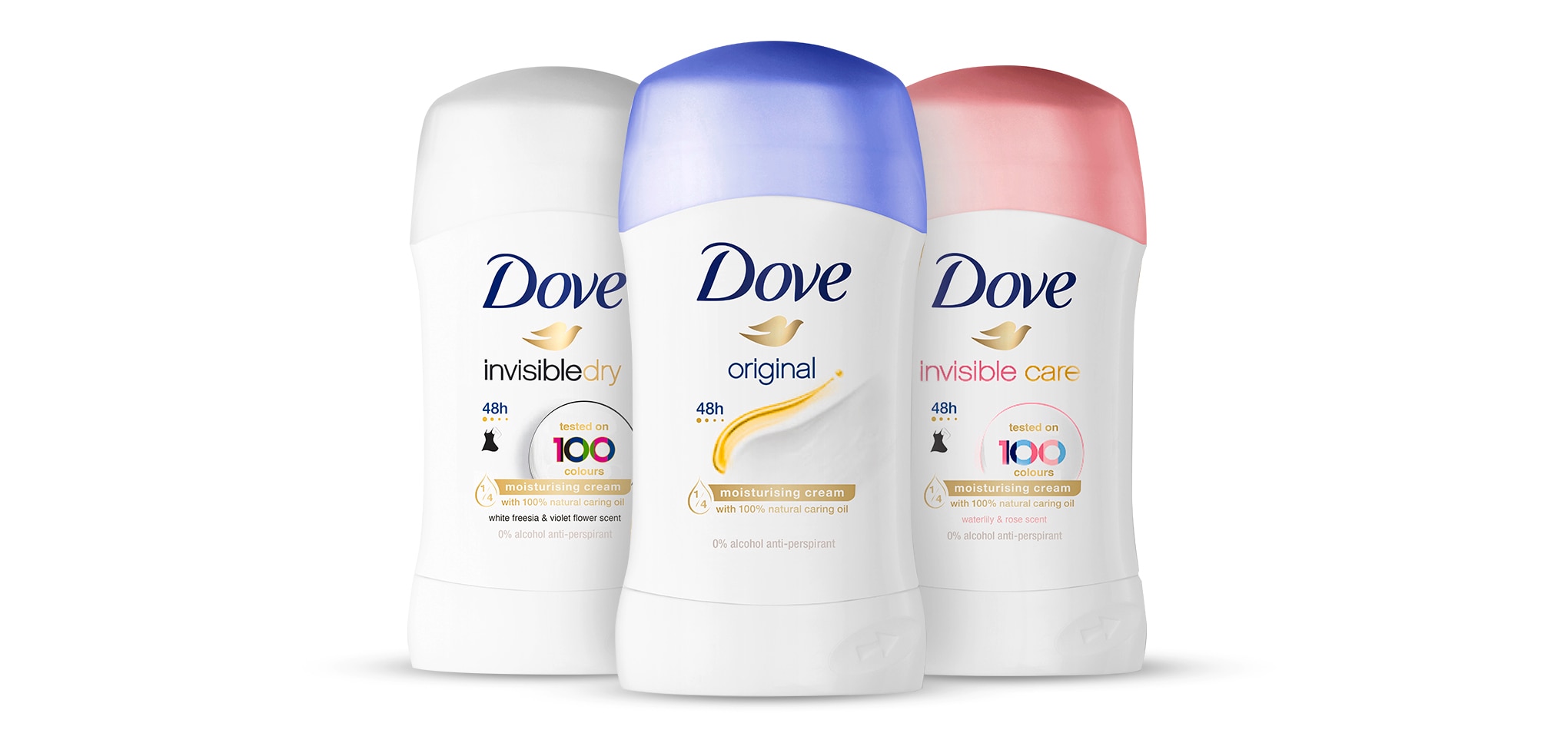 Dove Stick antiperspirants and deodorants