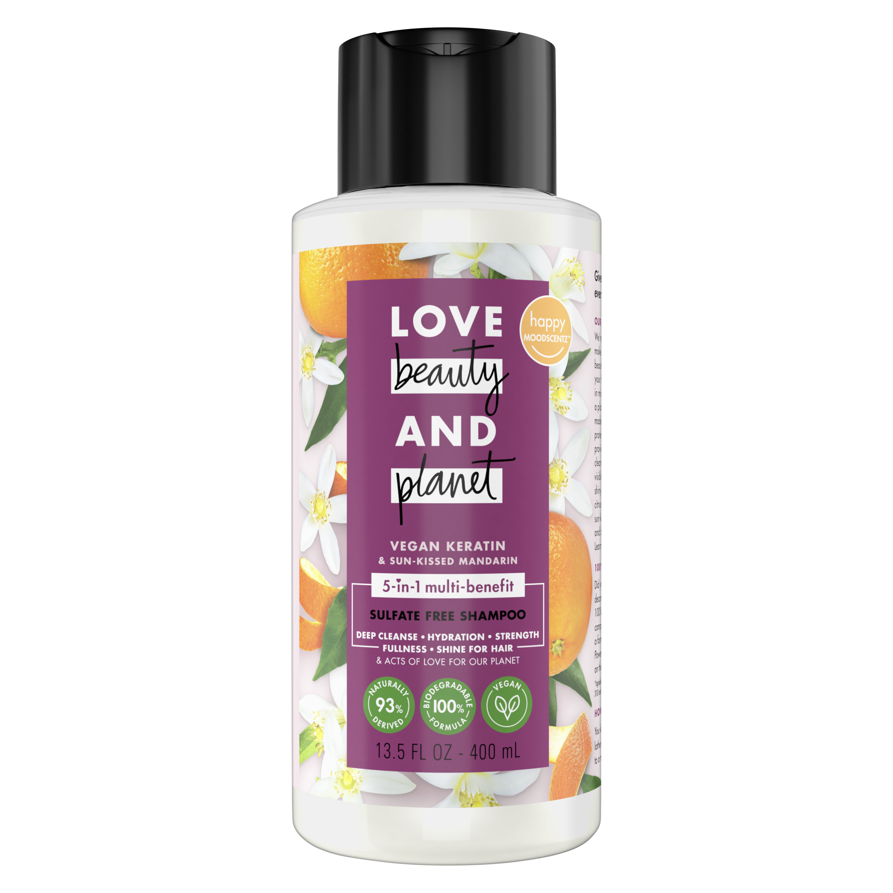 sulfate-free vegan biotin & sun-kissed mandarin shampoo