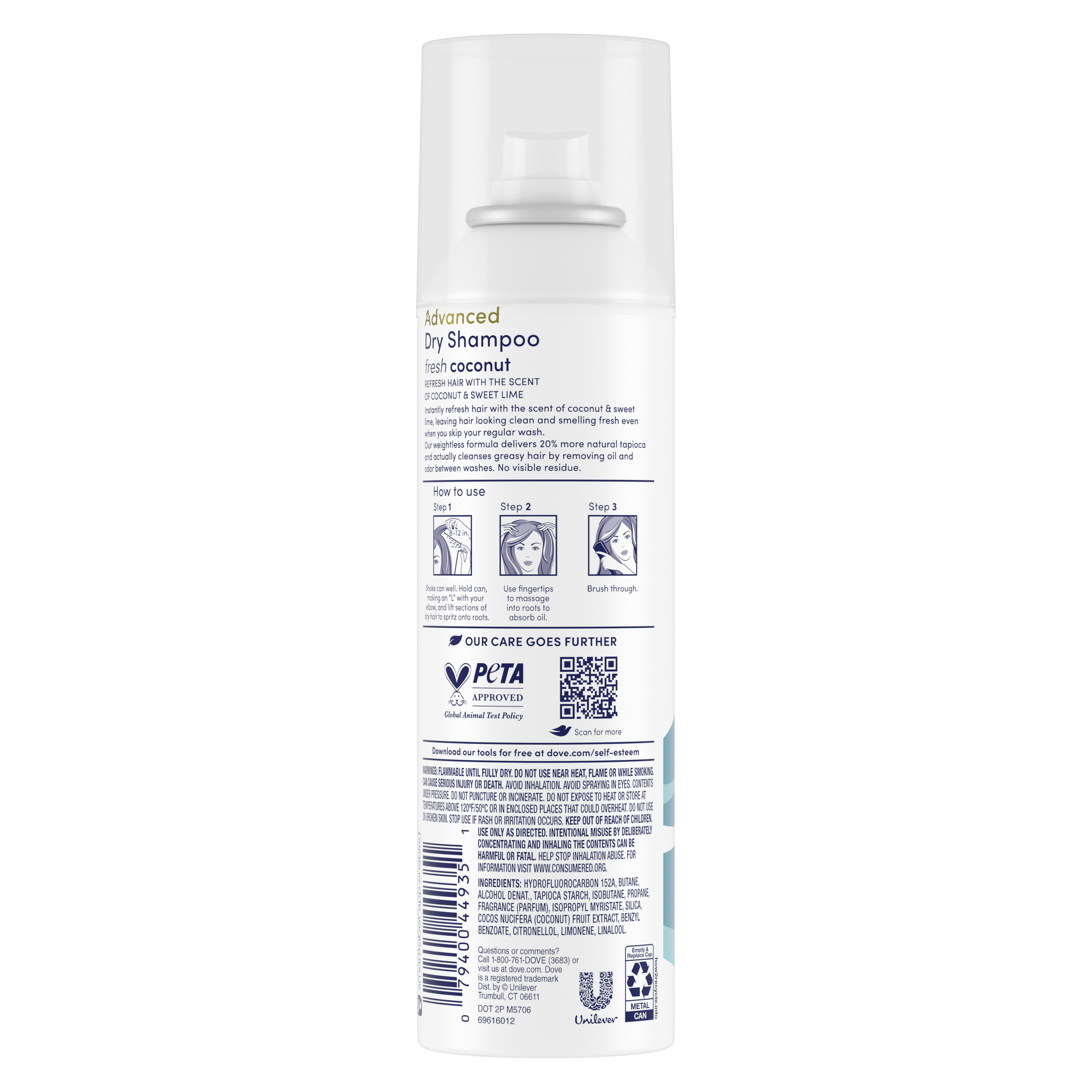 Dove Refresh+Care Fresh Coconut Dry Shampoo 5oz