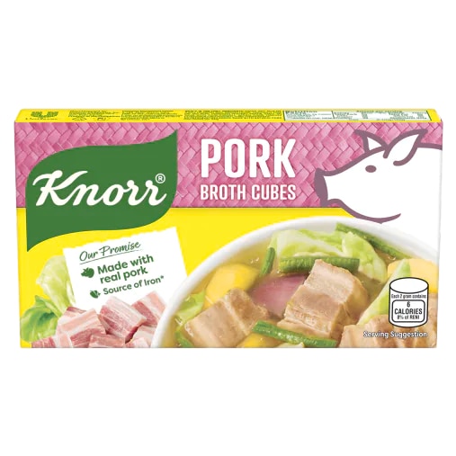 A box of Knorr Pork Cubes