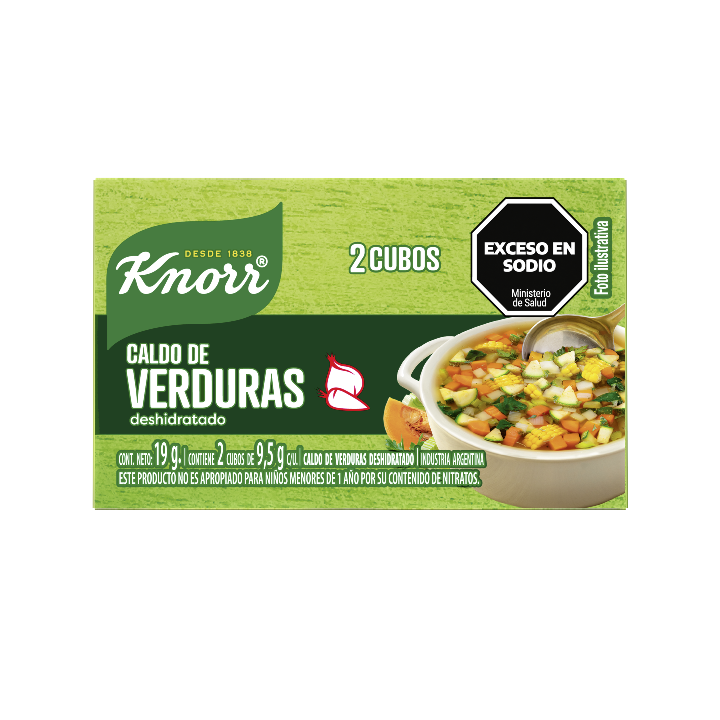 Imagen de envase Caldo de Verdura x2 Knorr