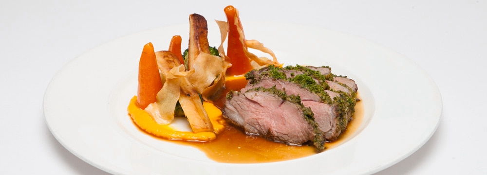 Herb & Dijon-Crusted Rack of Welsh Lamb