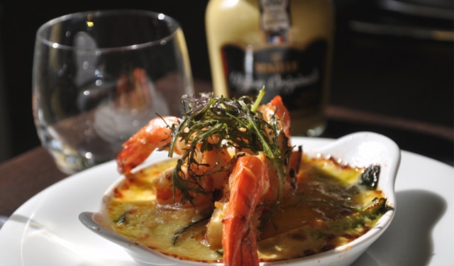 Jumbo Shrimp with Zucchini & Horseradish