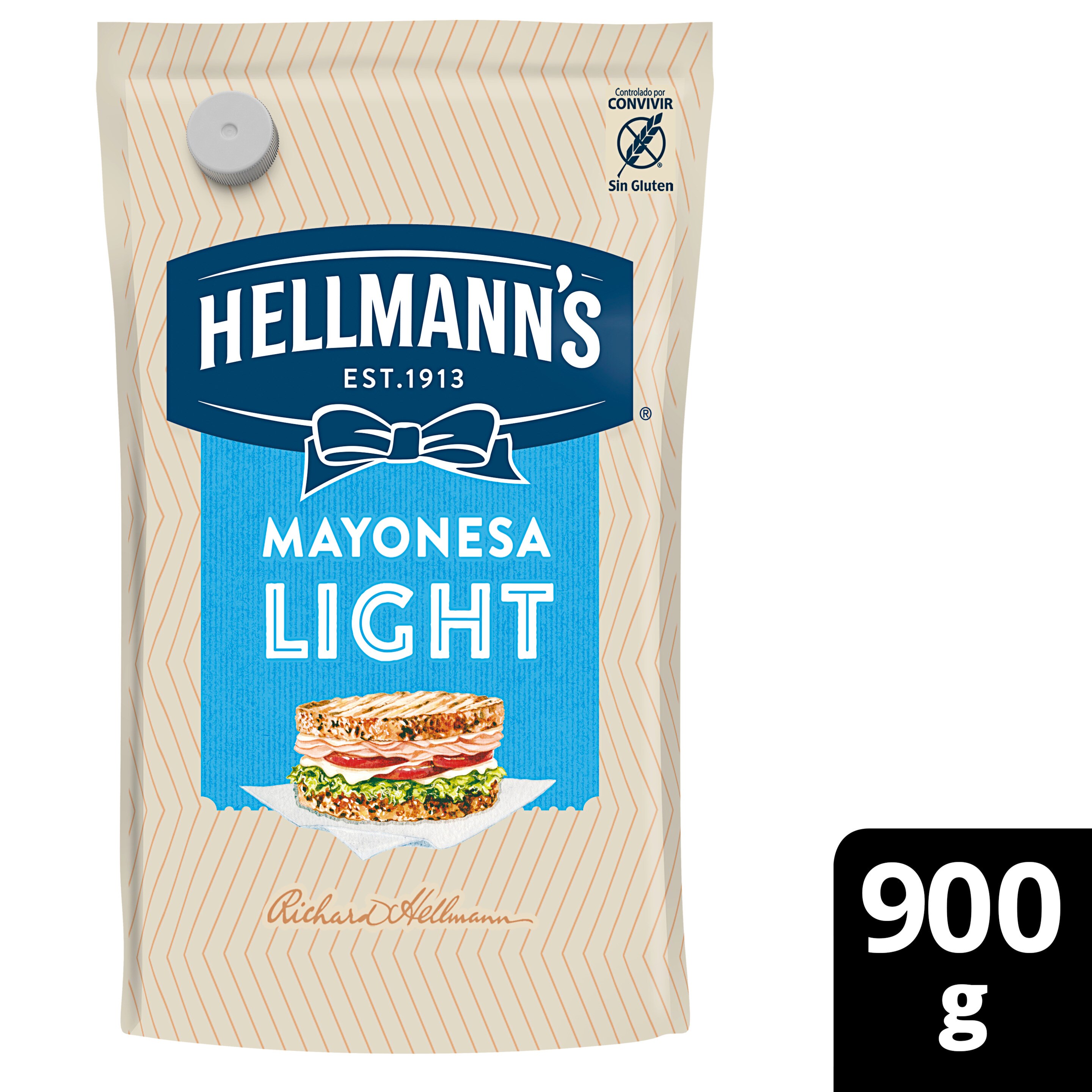 Imagen de envase de Mayonesa Hellmann´s Light Doypack
