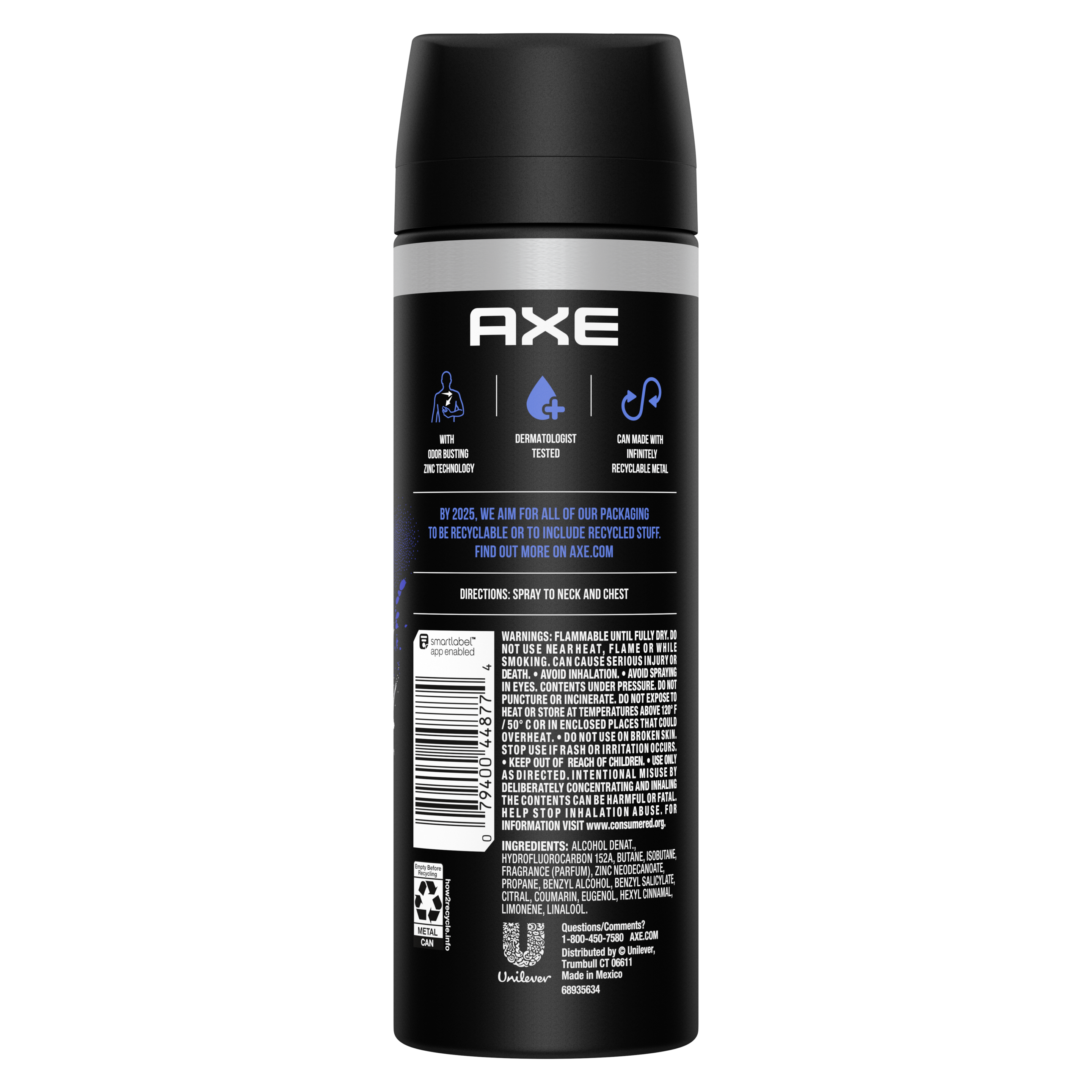 Phoenix XL Deodorant Body Spray, Men's Deodorant Spray