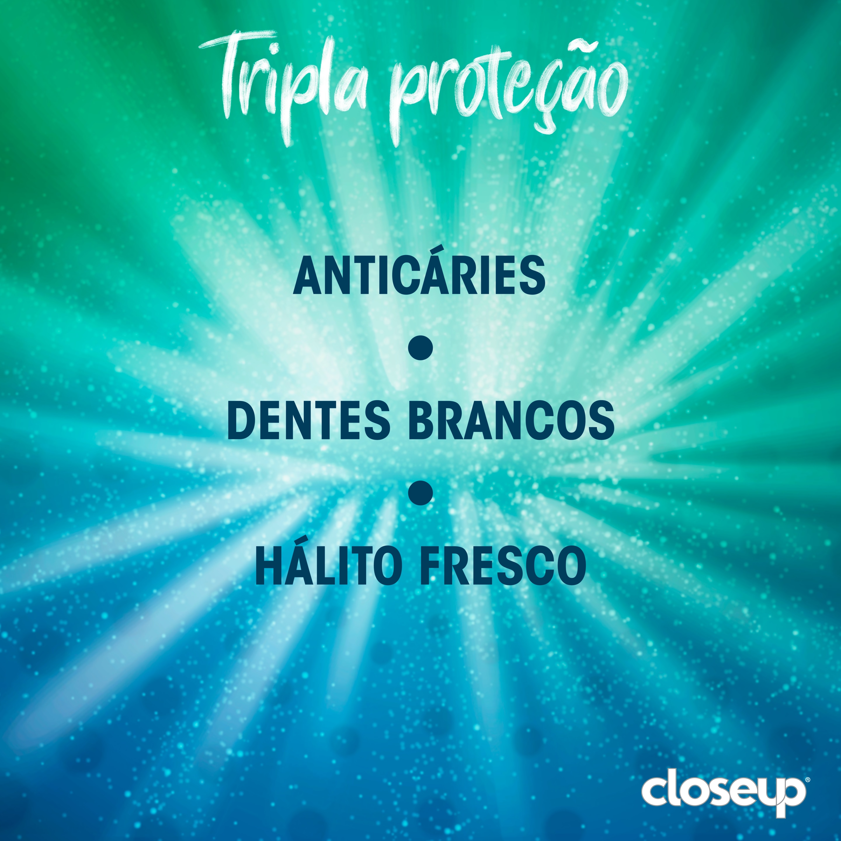 Creme dental Closeup Tripla Proteção Menta 70g