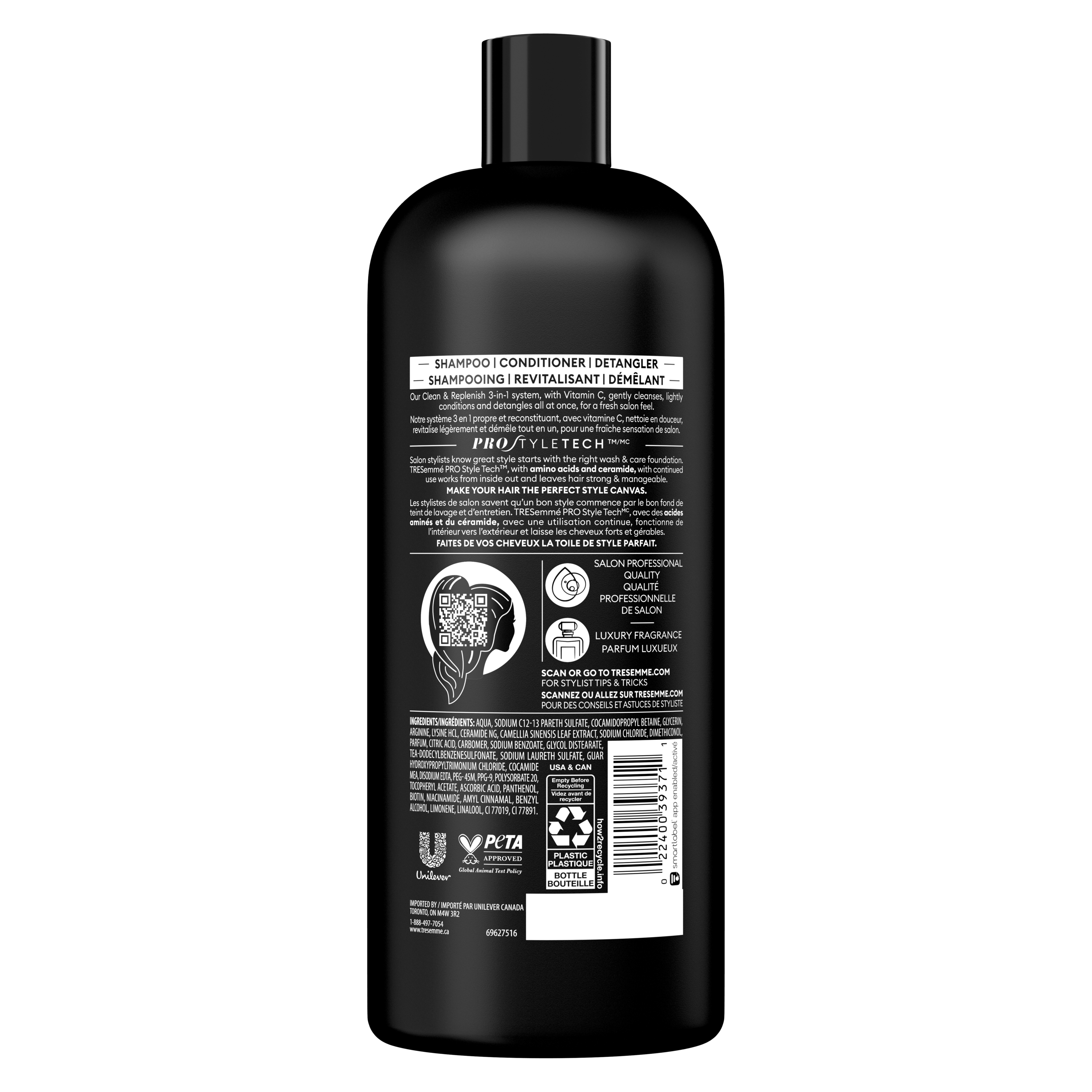 Clean & Replenish 3-in-1 Shampoo, Conditioner, Detanger