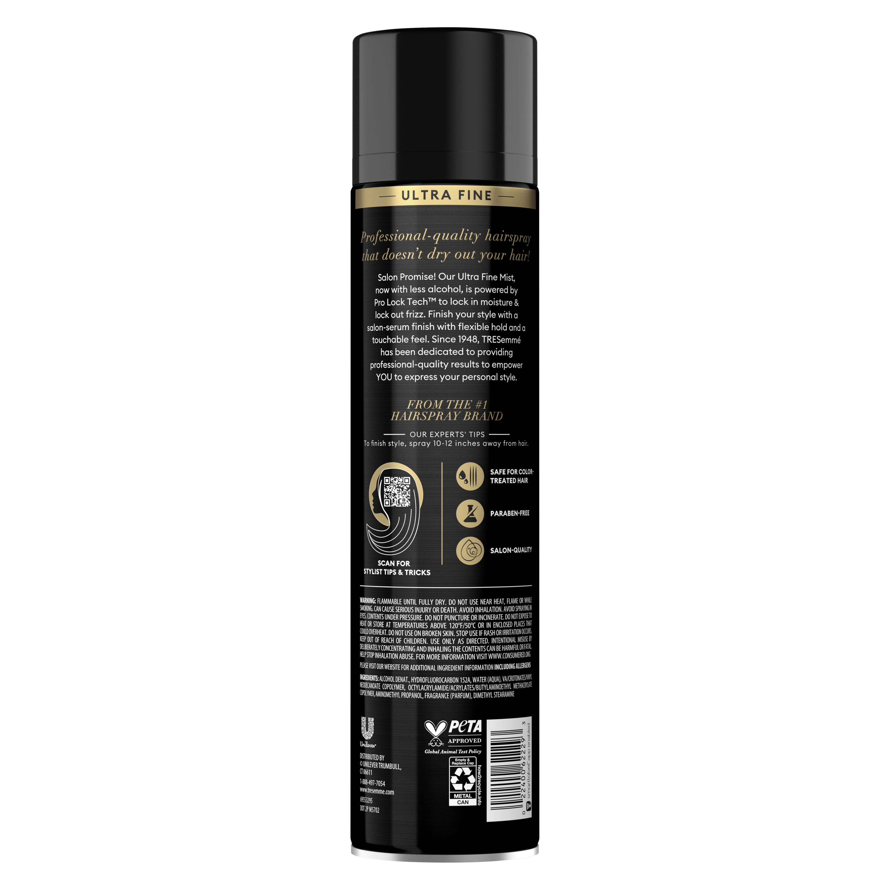 TRES TWO Ultra Fine Mist Hair Spray for Frizz Control
