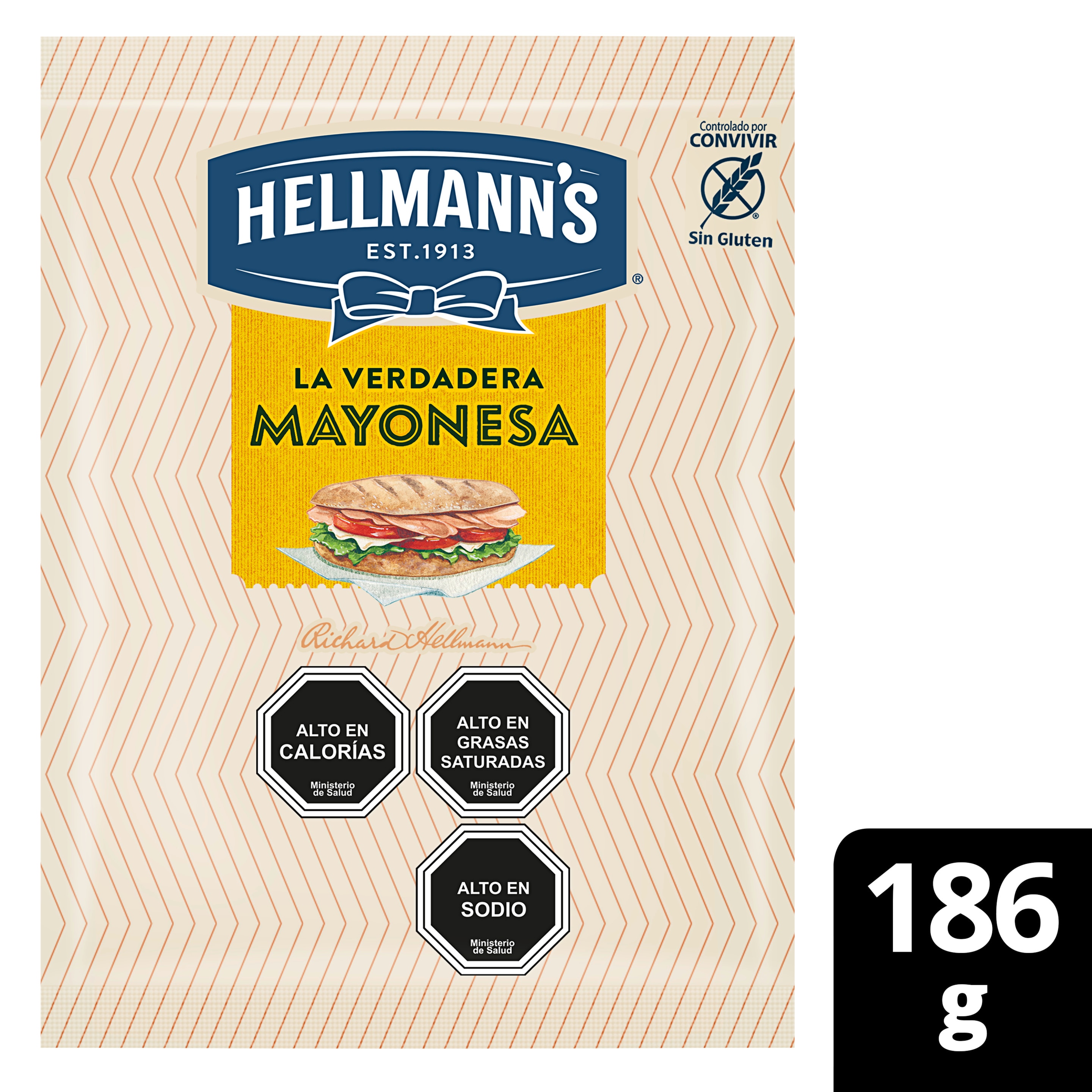 Imagen de envase de Mayonesa Hellmann's Regular