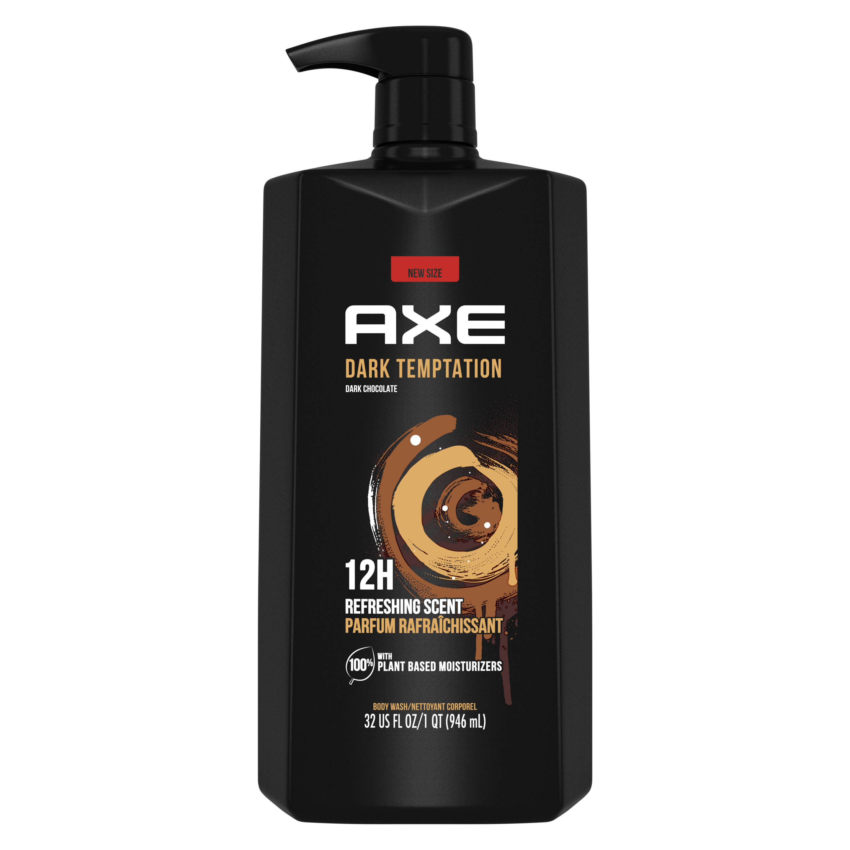 Dark Temptation Body Wash Pump AXE