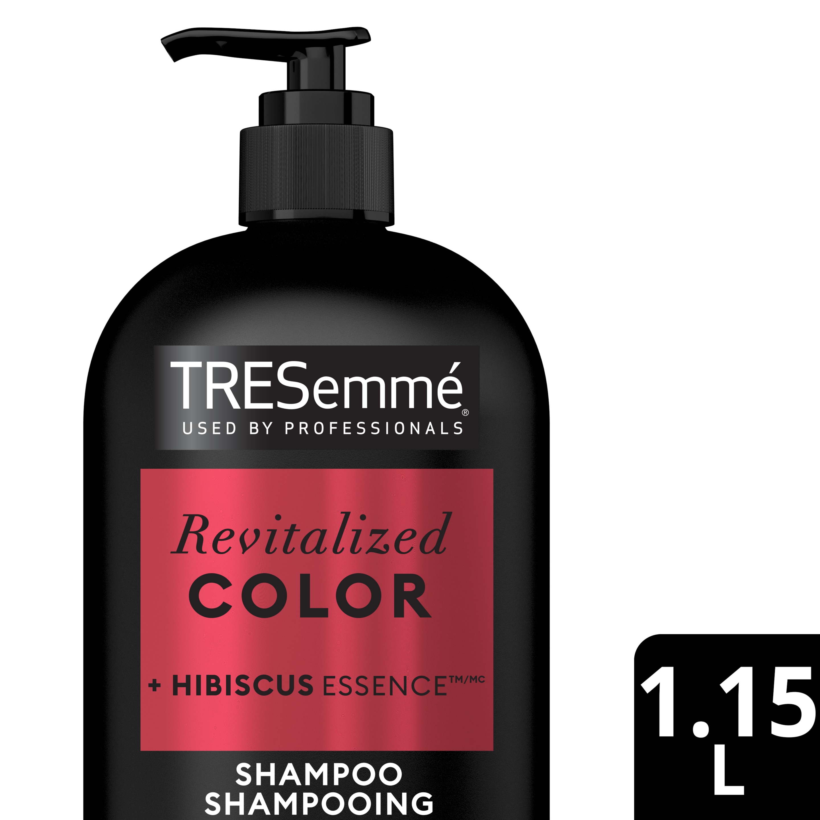 Image de l'avant de la bouteille de TRESemmé® Revitalize Colour Shampoo de 1.15 L