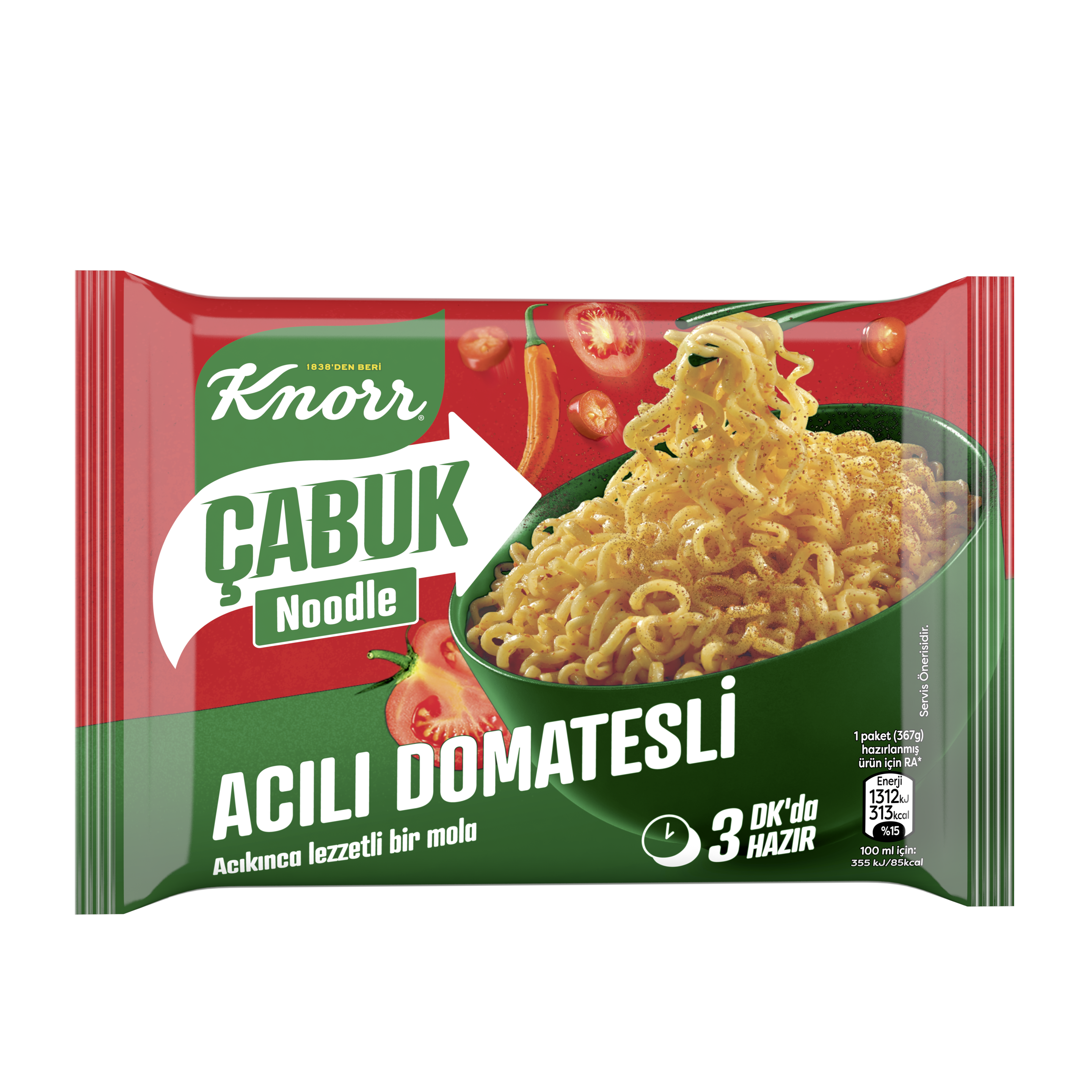 Knorr Acılı Domatesli Çabuk Noodle