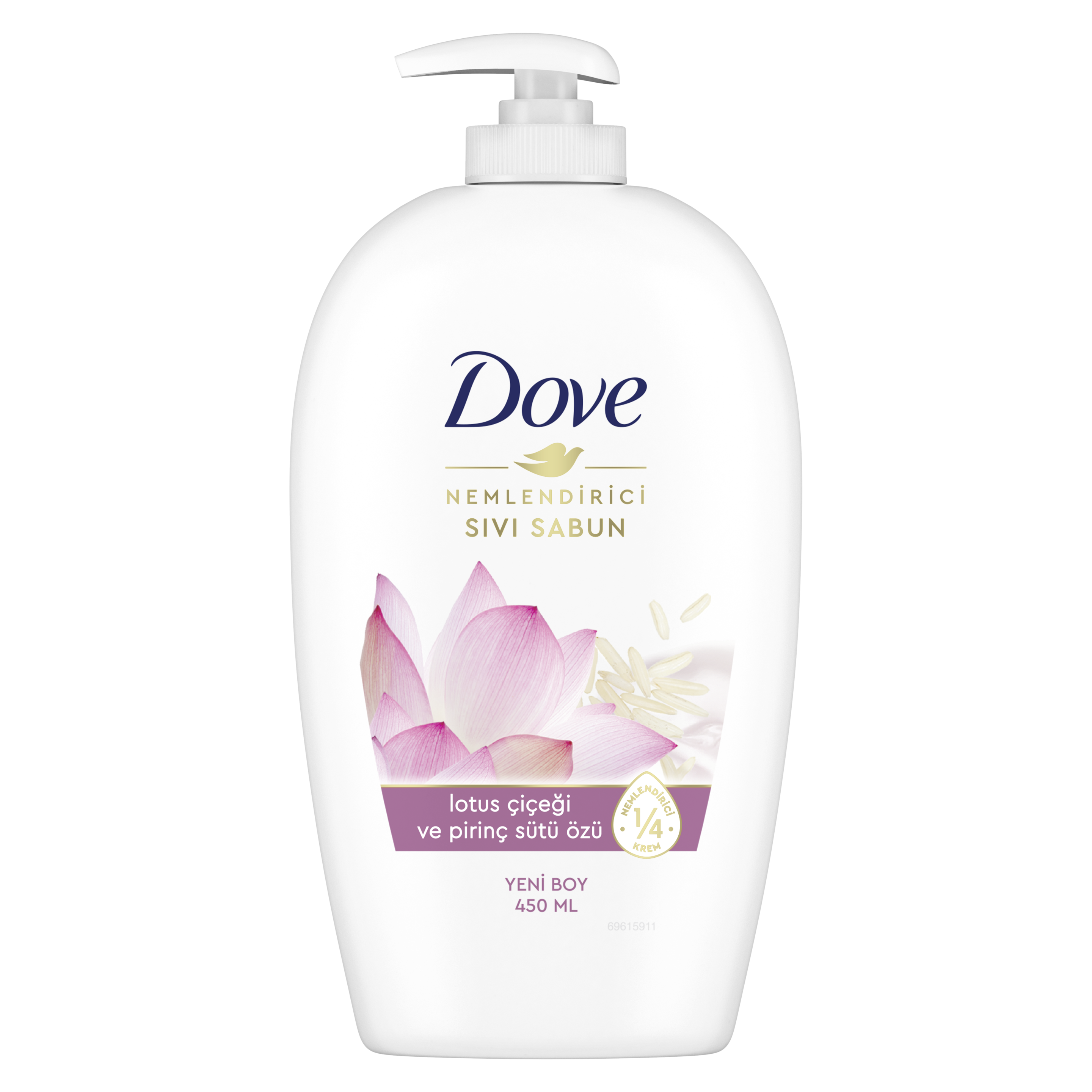 Dove Lotus Çiçeği ve Pirinç Özü Nemlendirici Sıvı Sabun 450 ml