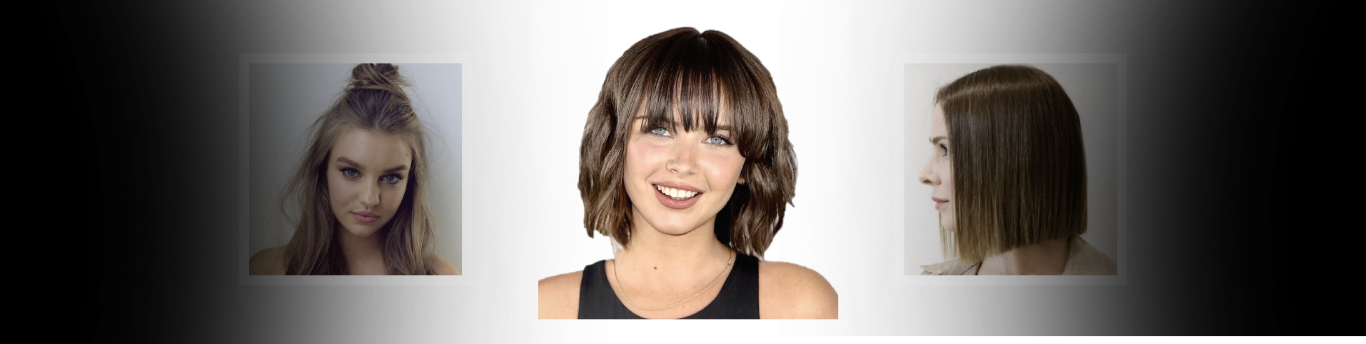 hair styling wavy bob with sexy bangs