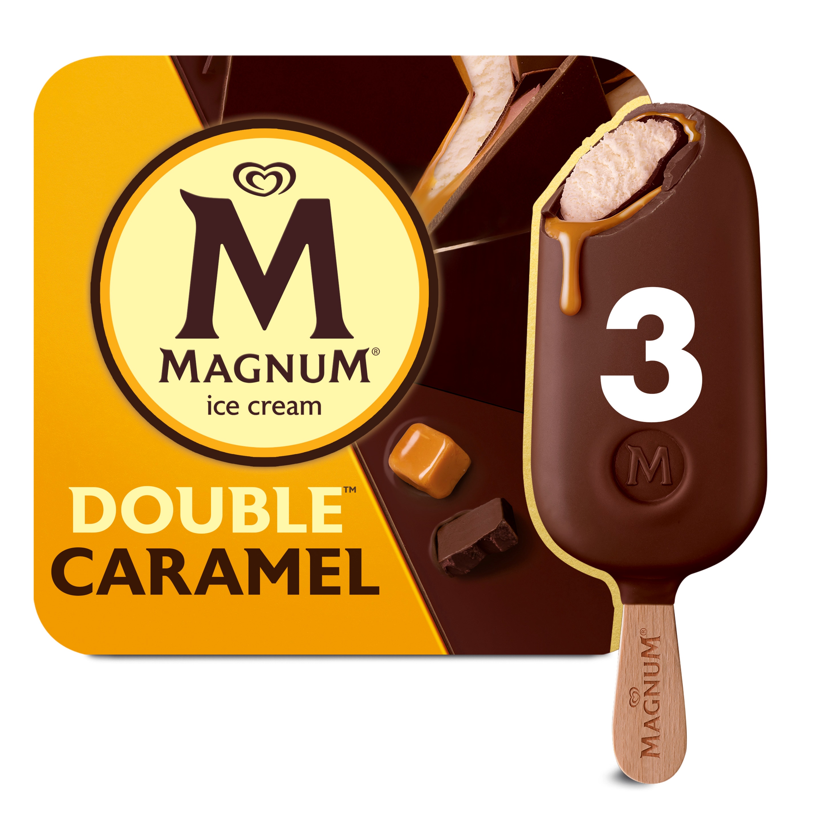 Double Caramel Ice Cream Bar