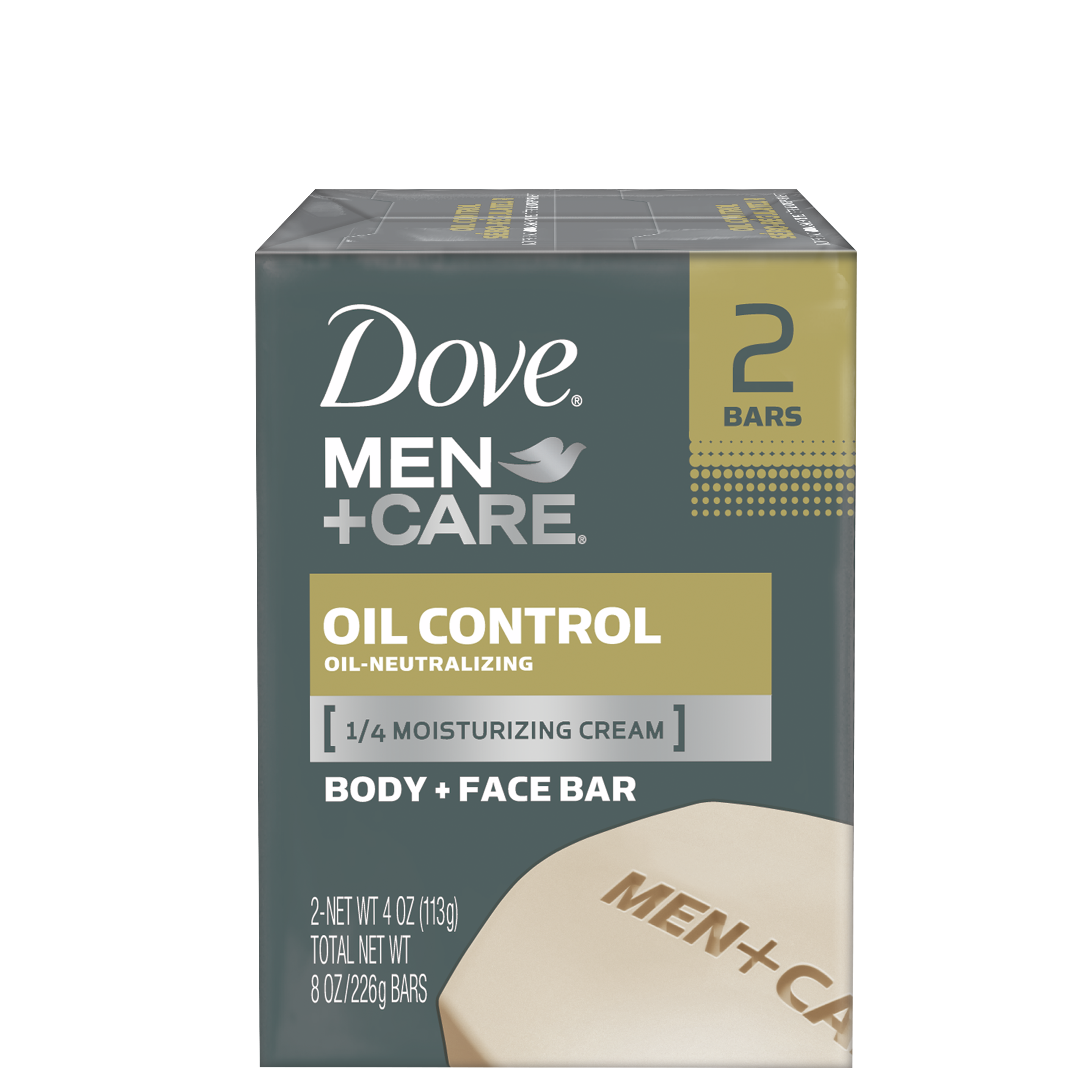 Dove Men+Care Oil Control Body and Face Bar 2pk