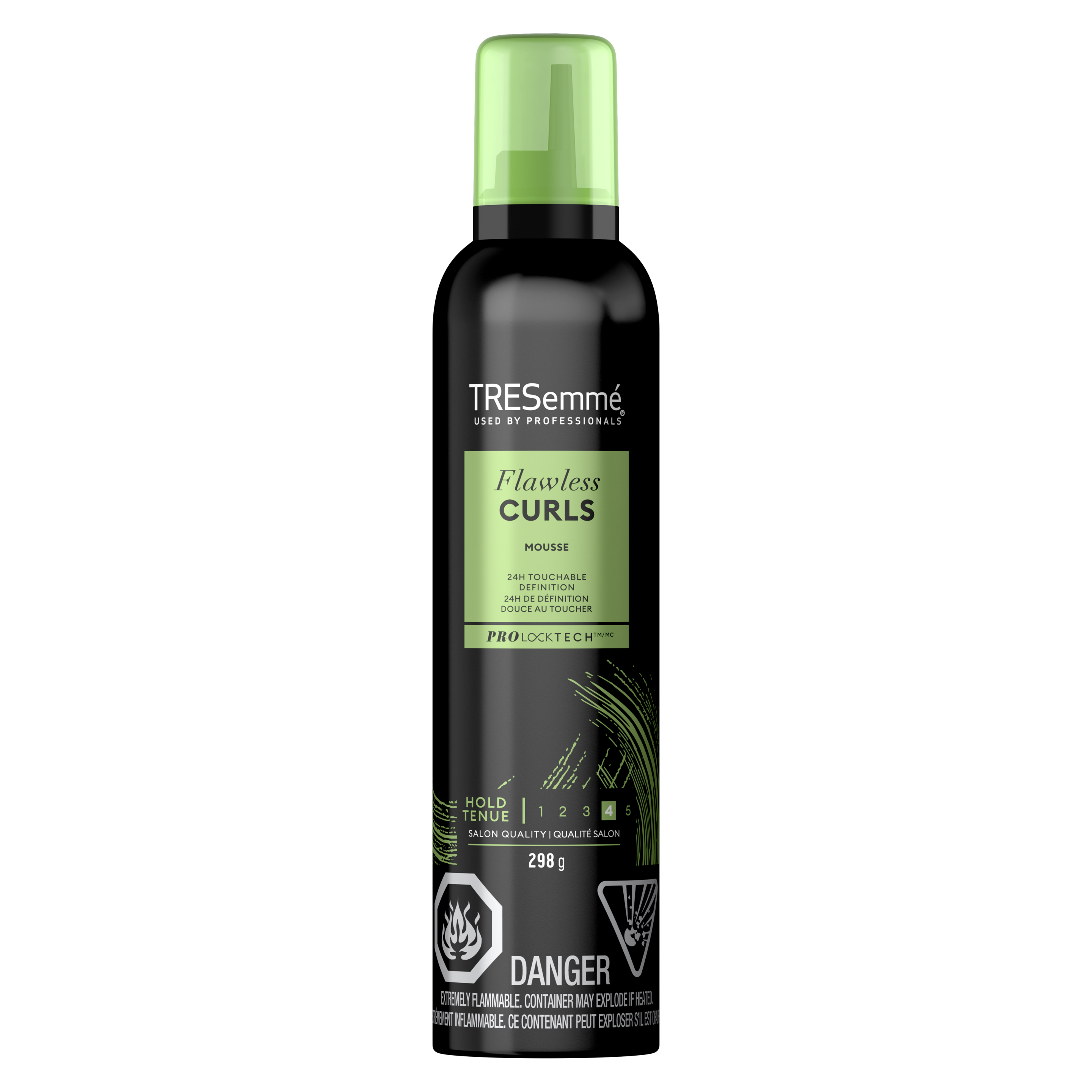 A 298 g bottle of Flawless Curls Mousse front of pack image