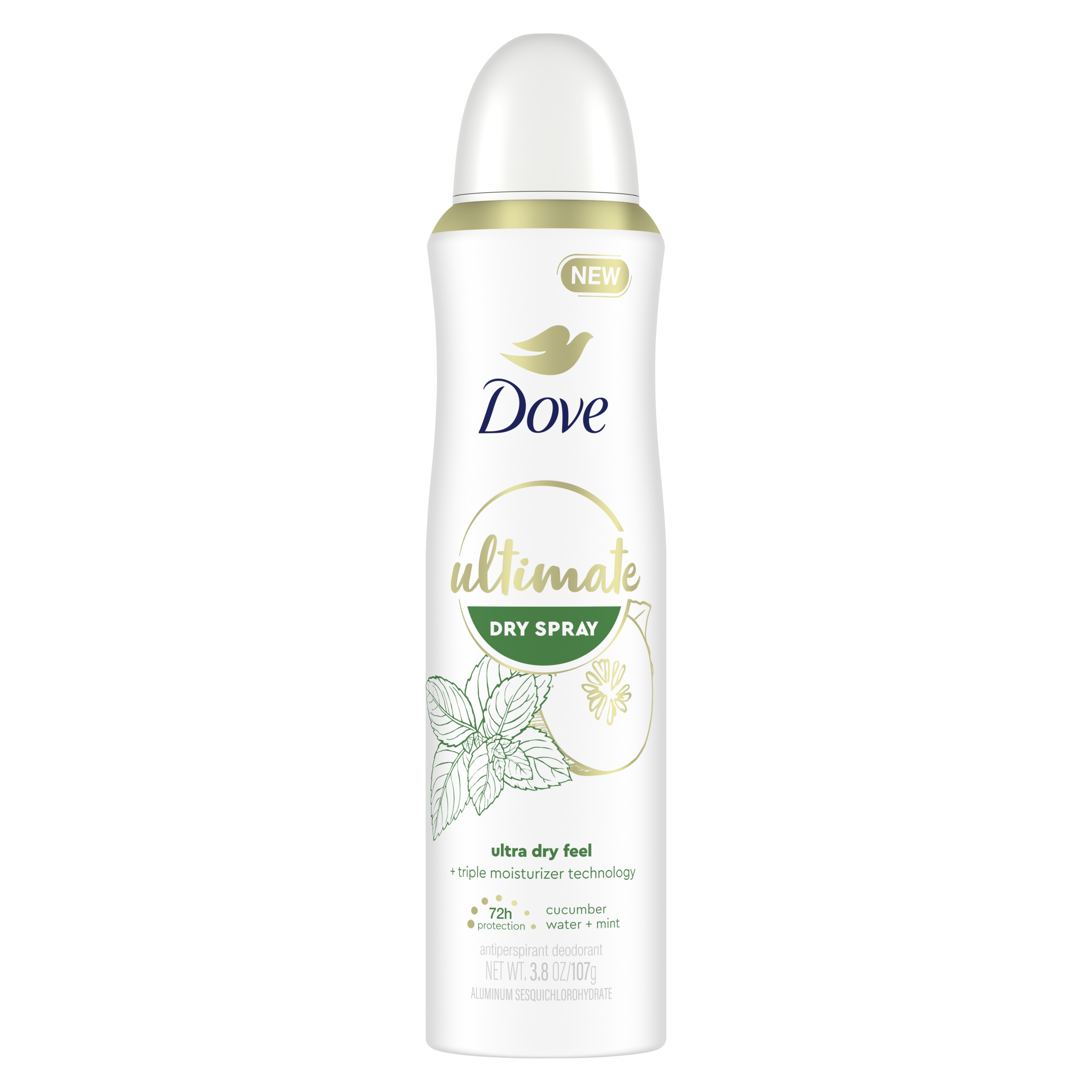 Dove Ultimate Antiperspirant Deodorant Dry Spray Cucumber Water