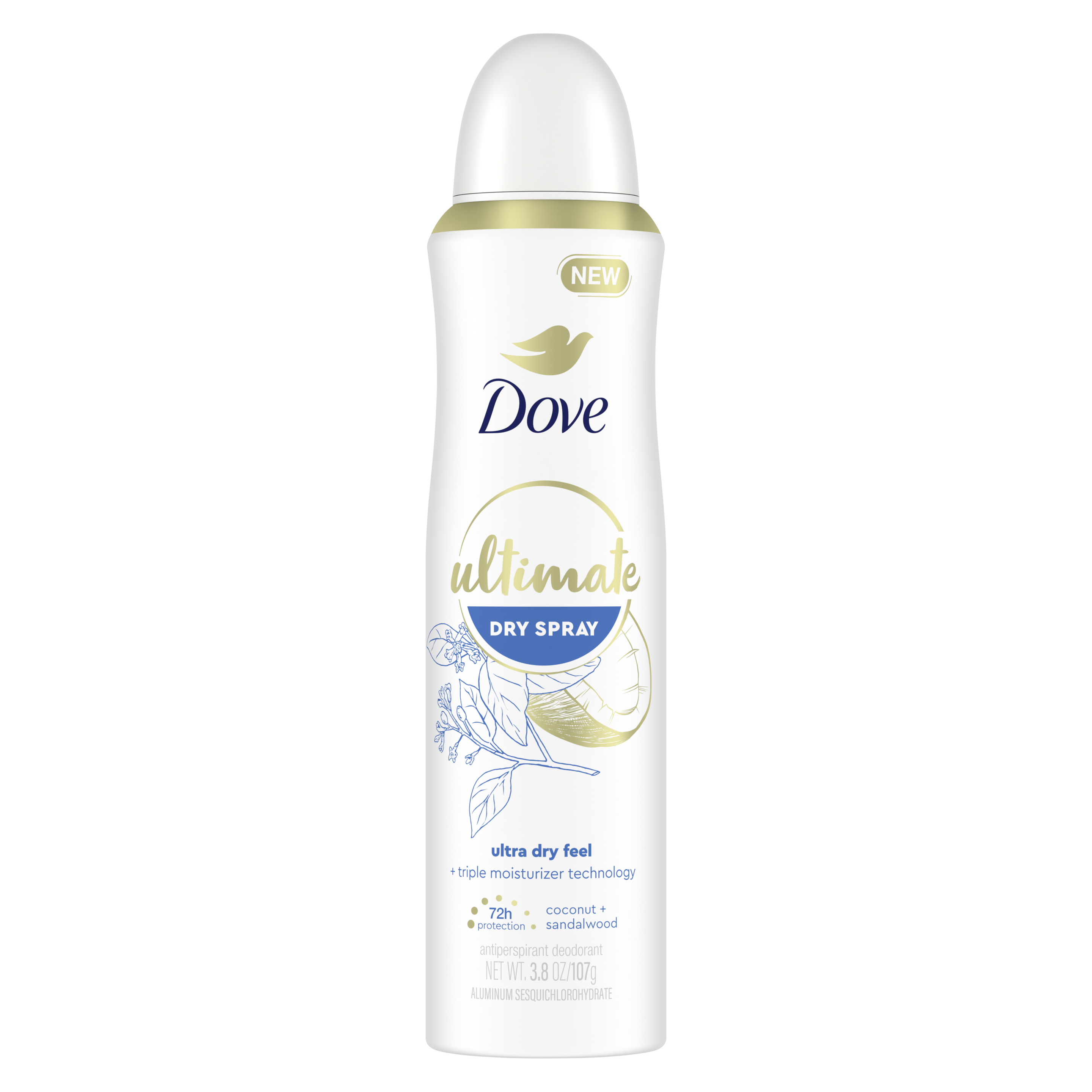 genopretning Nøgle gispende Dove Ultimate Antiperspirant Deodorant Dry Spray Coconut & Sandalwood | Dove