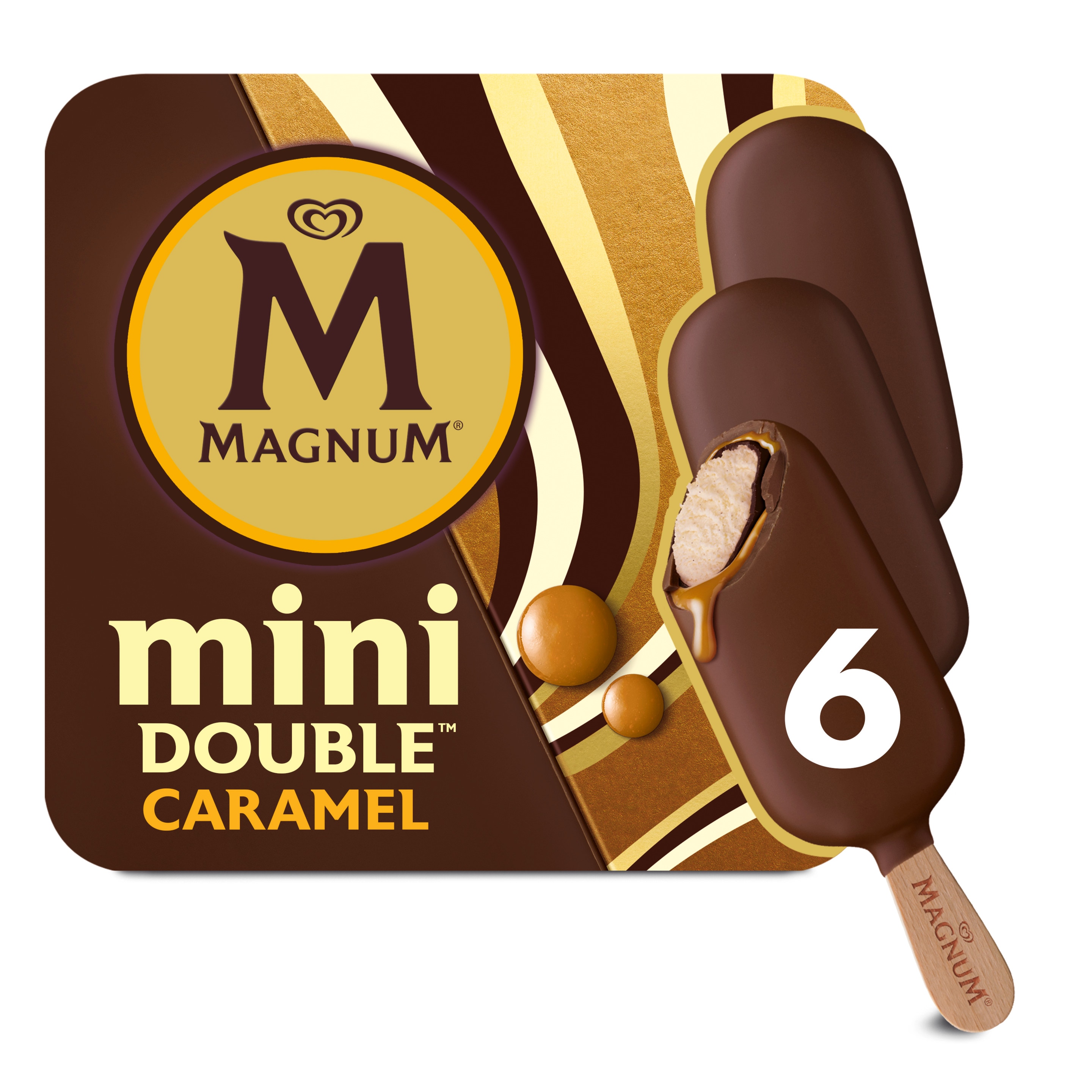 Magnum Mini IJs Double Caramel 6x55ml