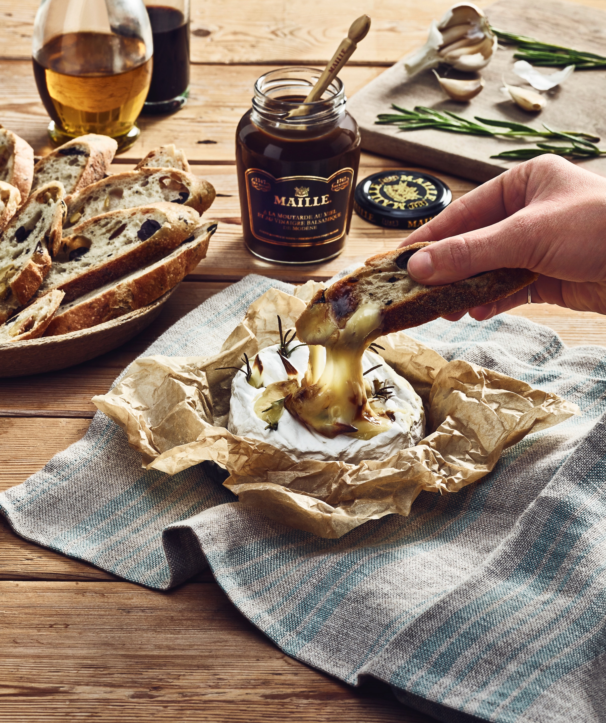 Maille White Truffle Baked Camembert 50 MINS  recipe